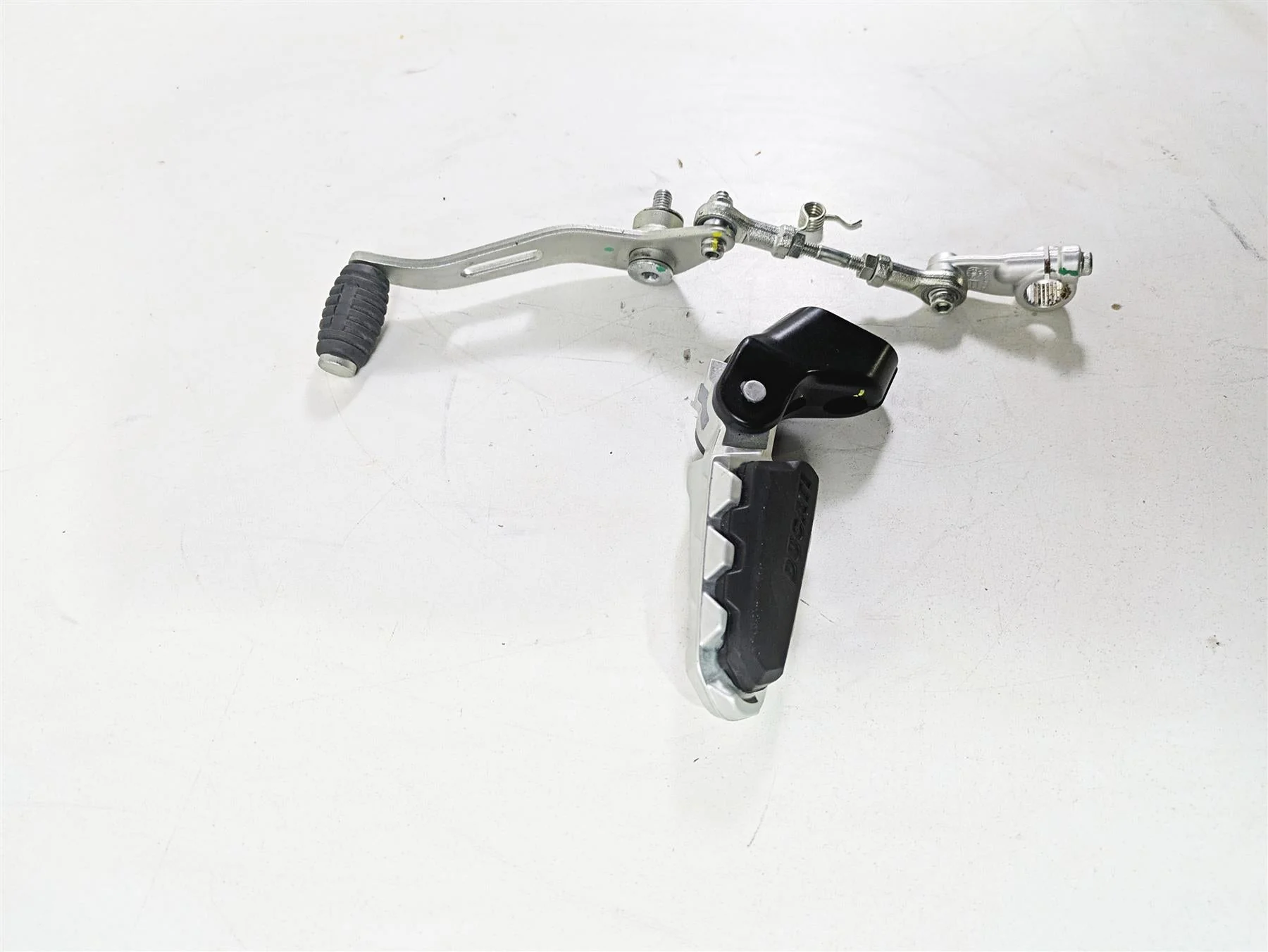 2022 Ducati Scrambler Desert Sled Left Front Foot Peg Mount & Shifter 82433661A - Image 2