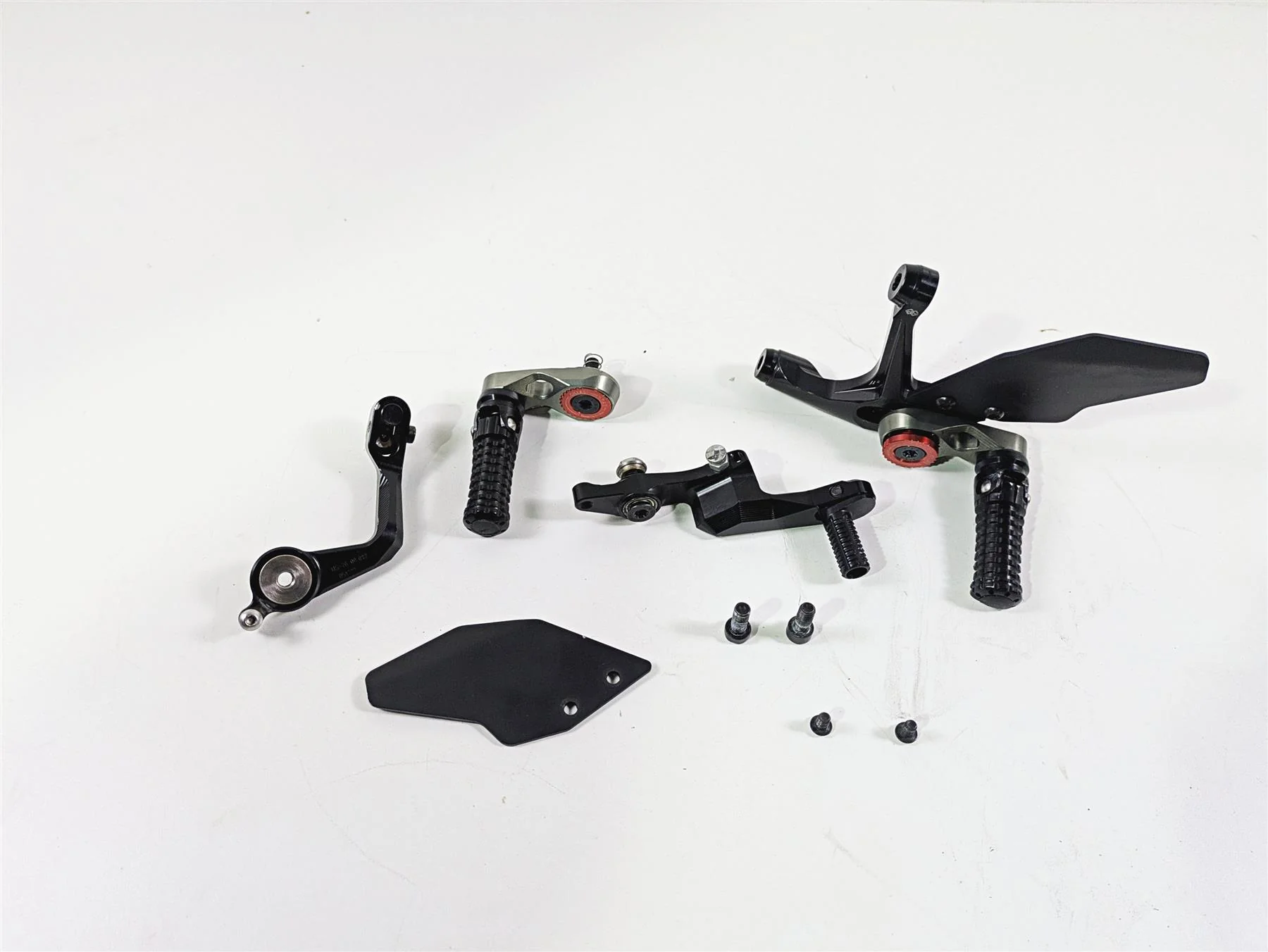 2022 Ducati Streetfighter V2 Gilles Tooling Adjustable Rearset Parts MUE2-D03-B