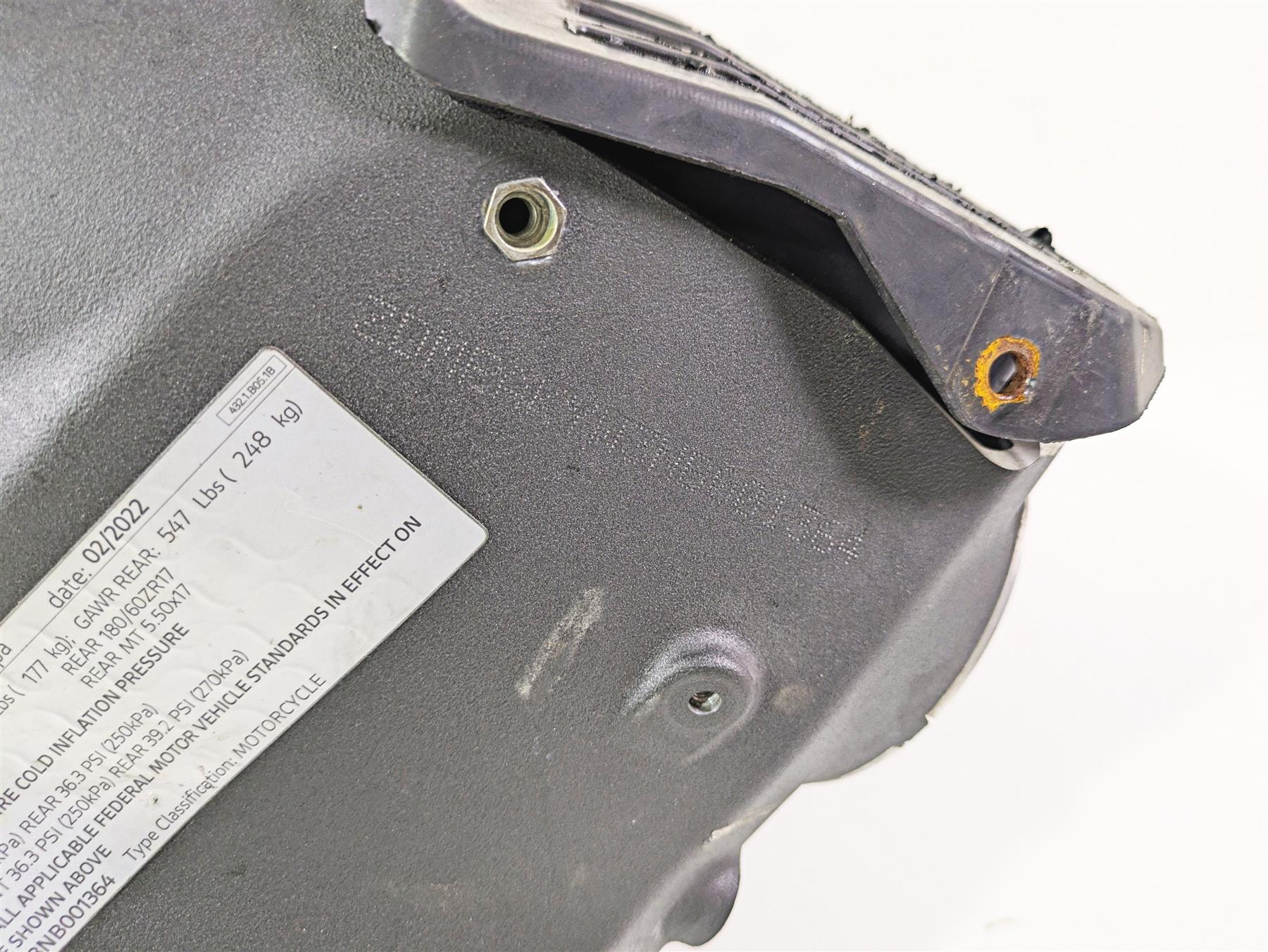 2022 Ducati Streetfighter V2 Straight Main Frame Chassis Air Box With Texas Salvage Title 47028371AA - Image 2