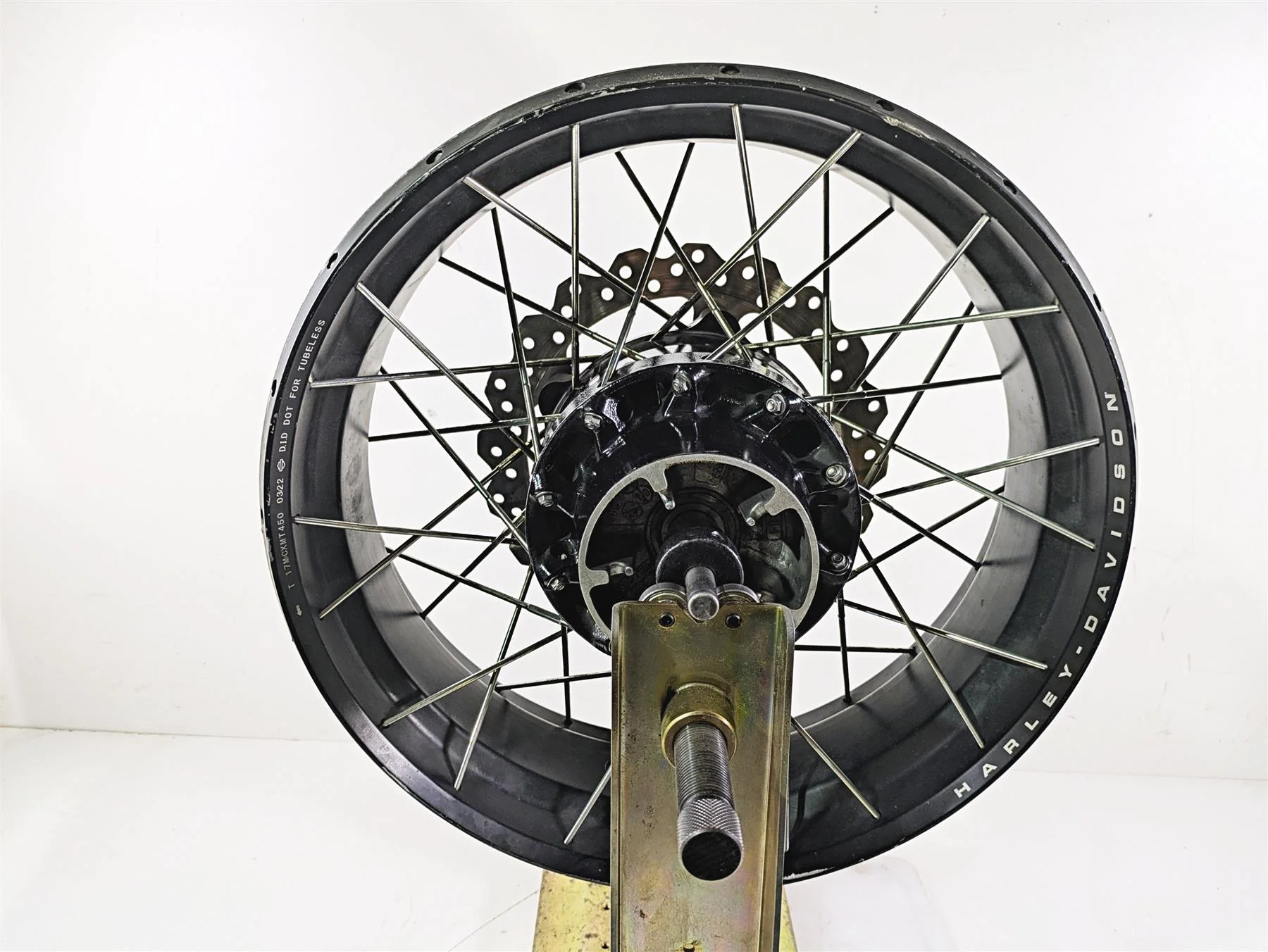2022 Harley RA1250 S Pan America Rear Wheel Rim 17x4.5 Spokes 40900814 - Image 5