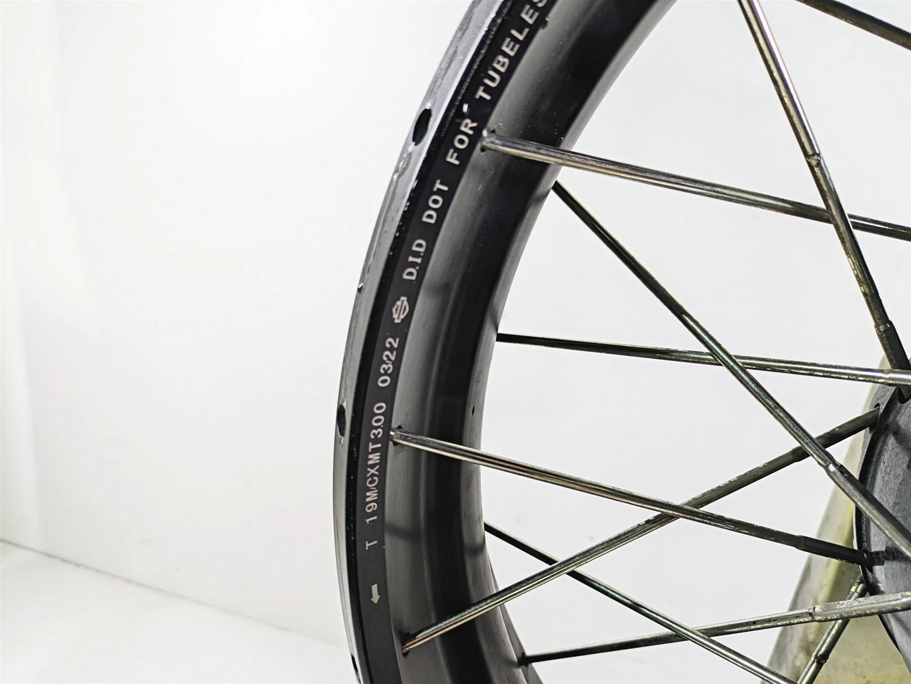 2022 Harley RA1250 S Pan America Straight Front Wheel Rim 19x3 43300821 - Image 6