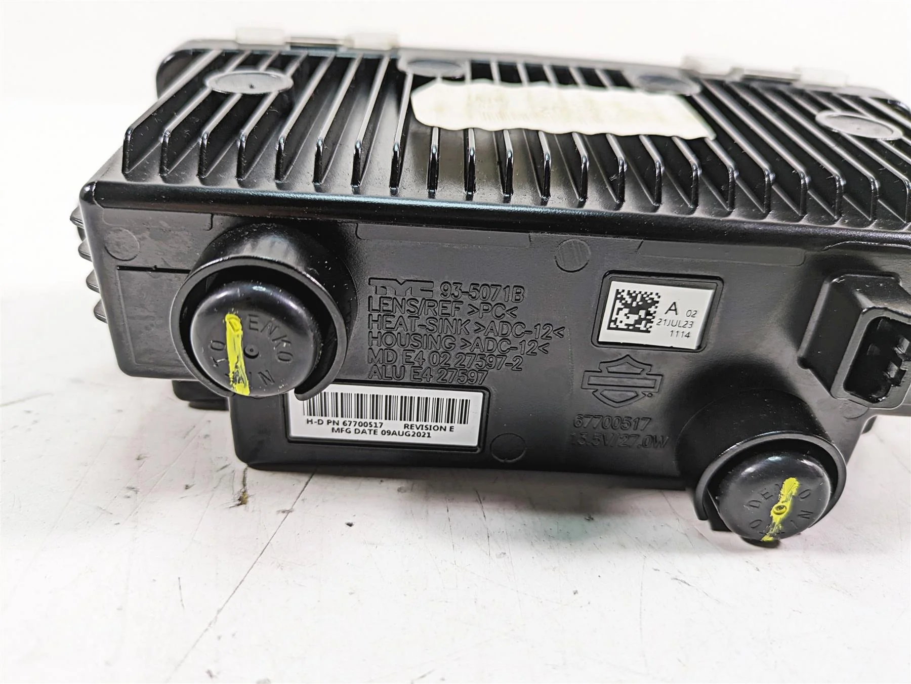2022 Harley RA1250 S Pan America Upper Bank Headlight Light Lamp 67700517 - Image 9
