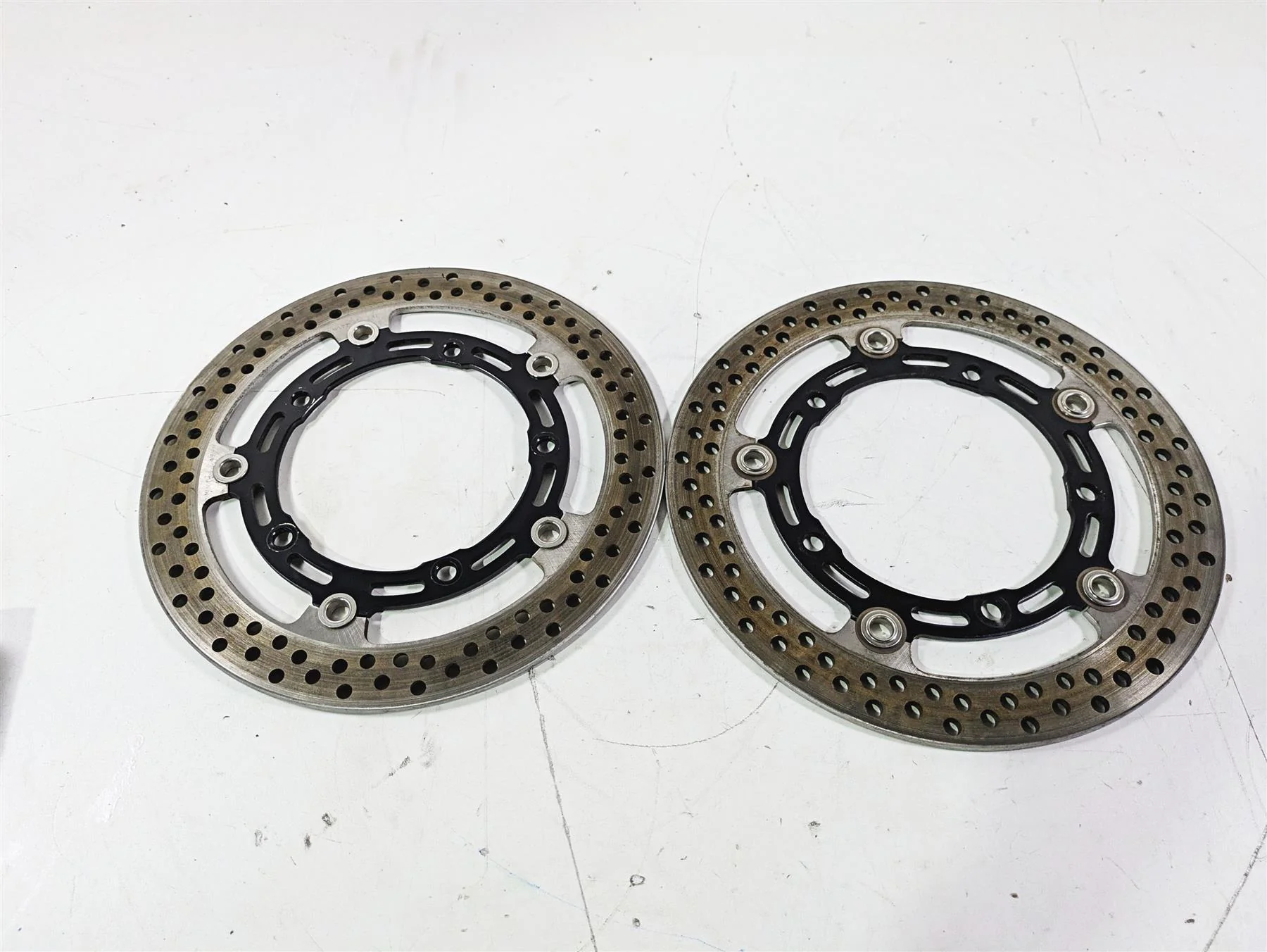 2022 Kawasaki ZR900RS Cafe Front Brake Disc Rotor Set - 3k Only 41080-0677-11I - Image 2