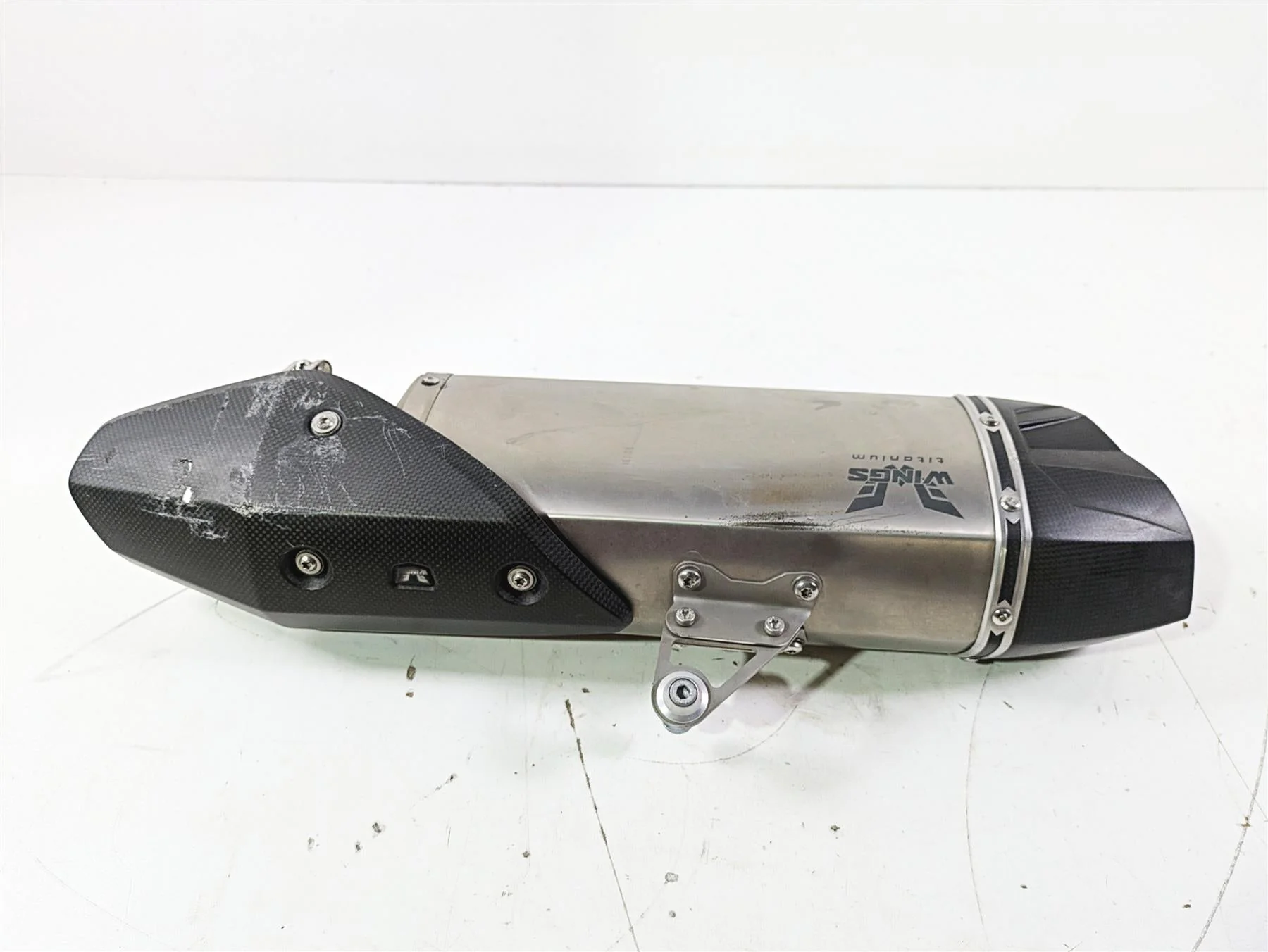 2022 KTM 1290 Super Adventure S Wings Titanium Exhaust Pipe Muffler Slip On 0211 - Image 11