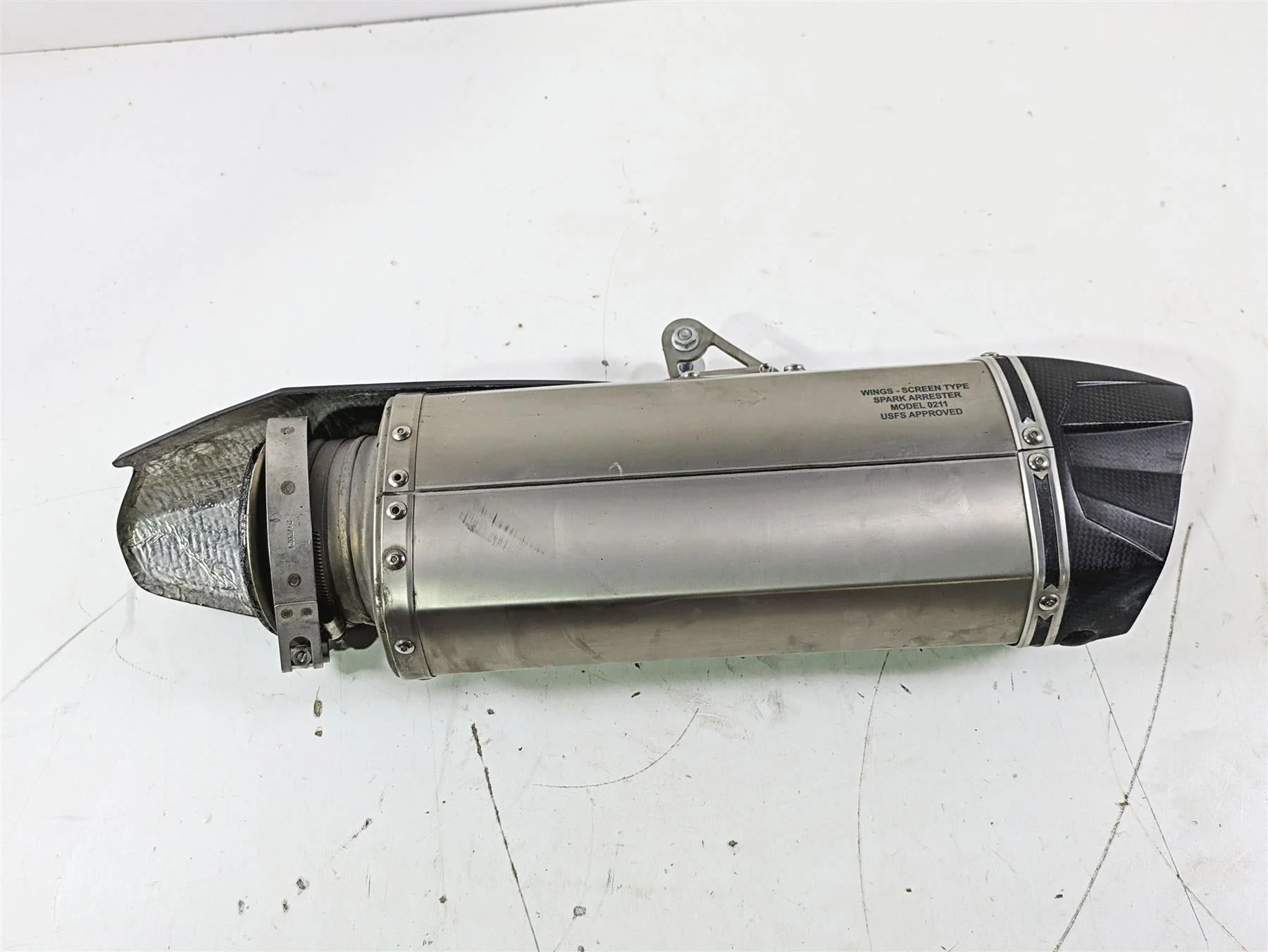 2022 KTM 1290 Super Adventure S Wings Titanium Exhaust Pipe Muffler Slip On 0211 - Image 2