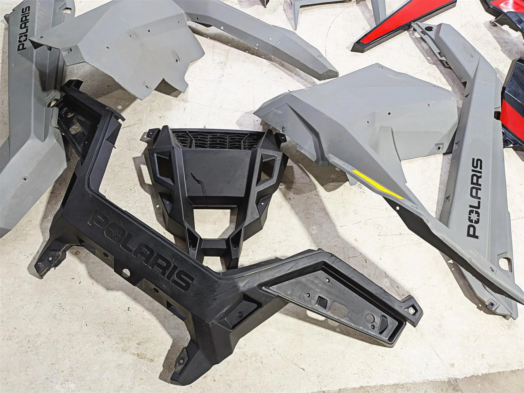 2022 Polaris RZR Turbo R Ultimate Fender Hood Outer Plastic Fairing Set 5455173 - Image 4