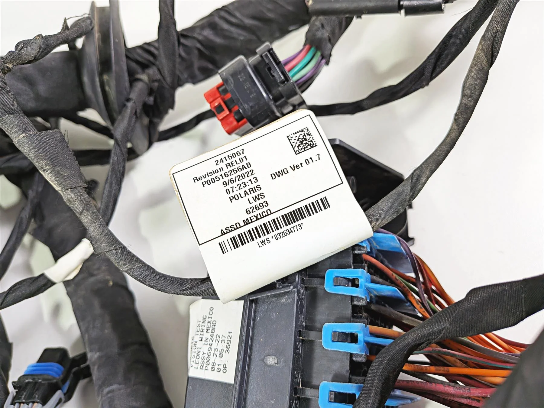 2022 Polaris RZR Turbo R Ultimate Main Wiring Harness Loom - No Cuts 2415800 - Image 12