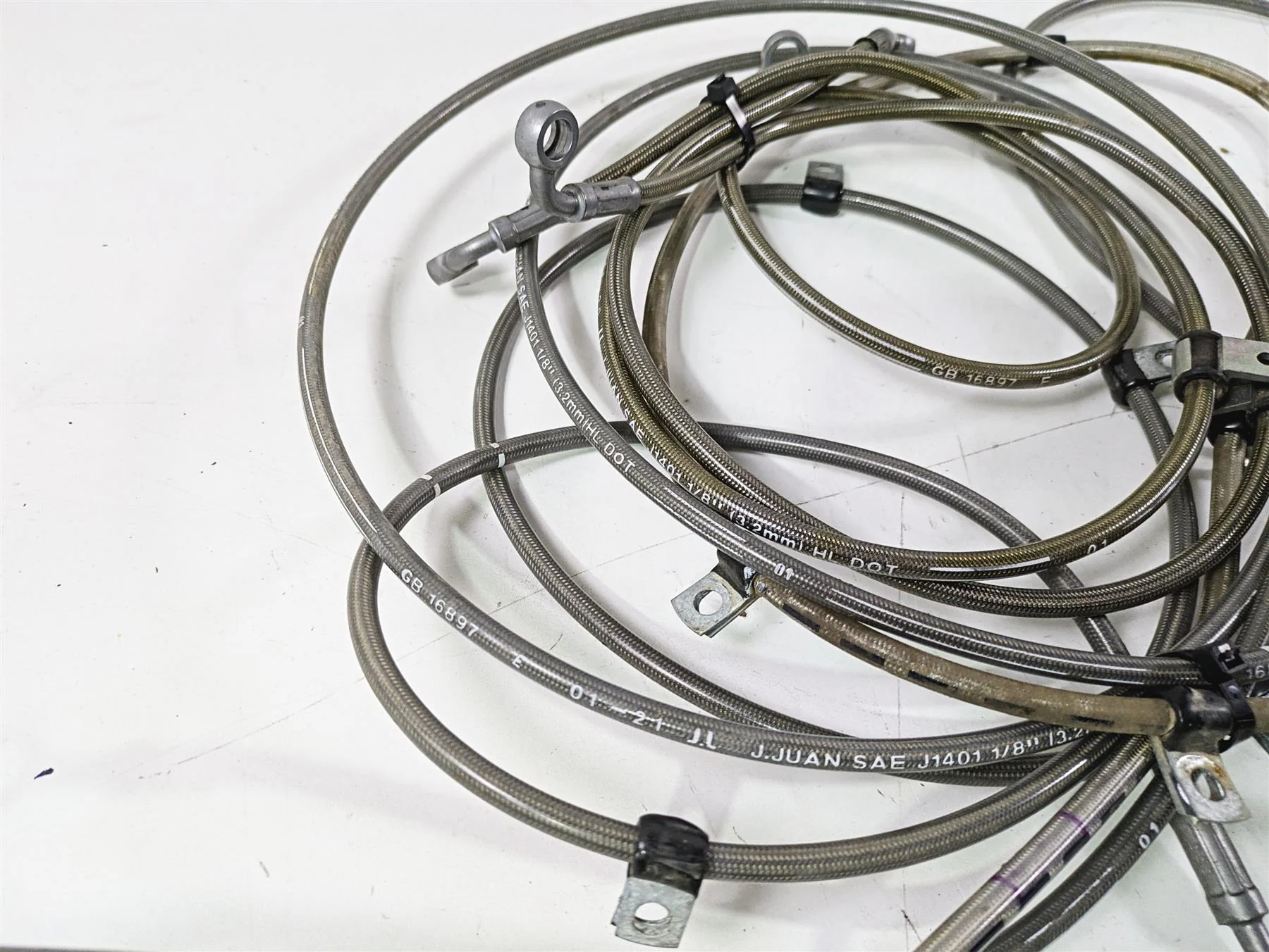 2022 Polaris RZR XP 4 1000 Premium Front Rear Brake Line Hose Set 1912881 - Image 10
