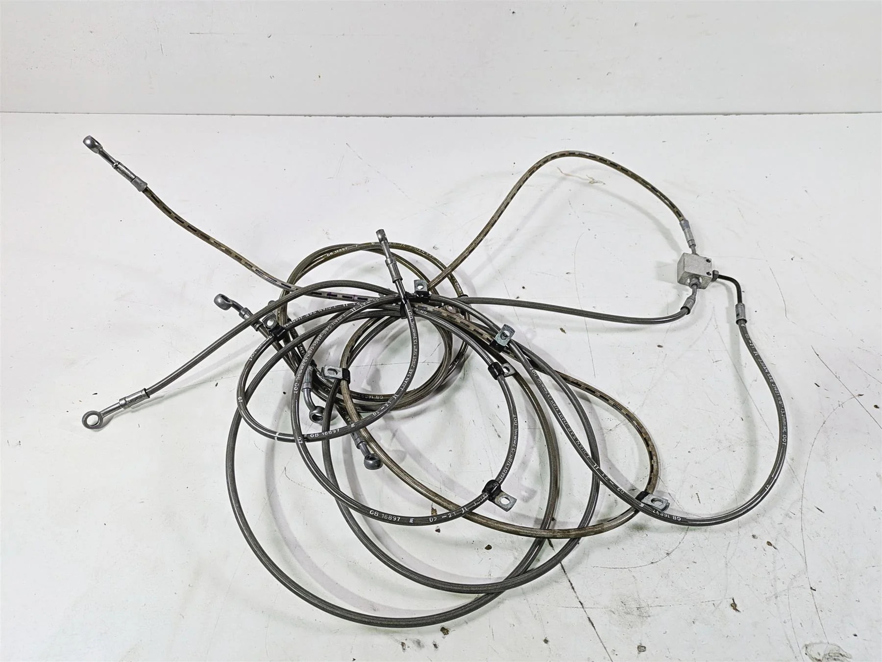 2022 Polaris RZR XP 4 1000 Premium Front Rear Brake Line Hose Set 1912881 - Image 12