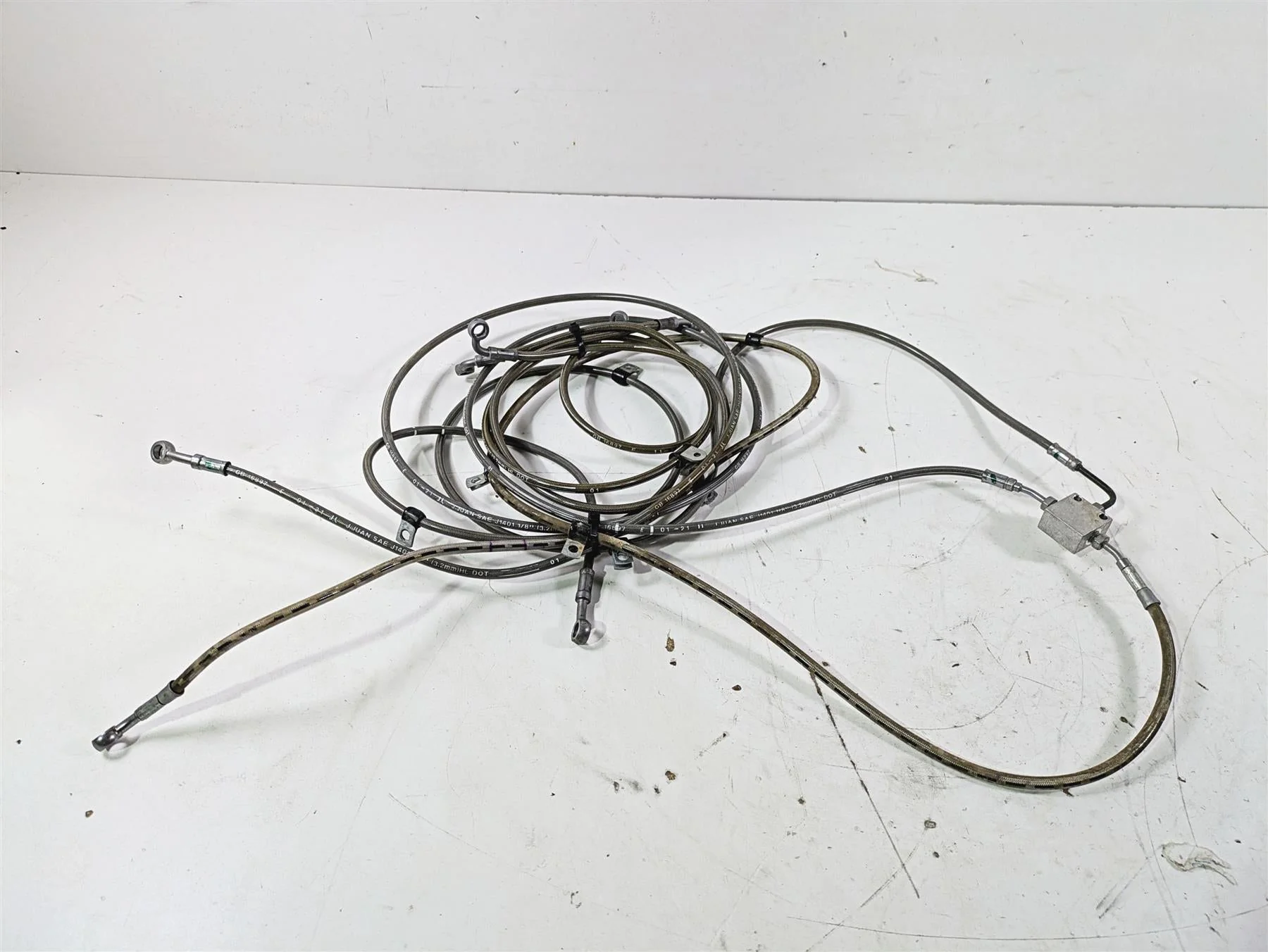 2022 Polaris RZR XP 4 1000 Premium Front Rear Brake Line Hose Set 1912881 - Image 3