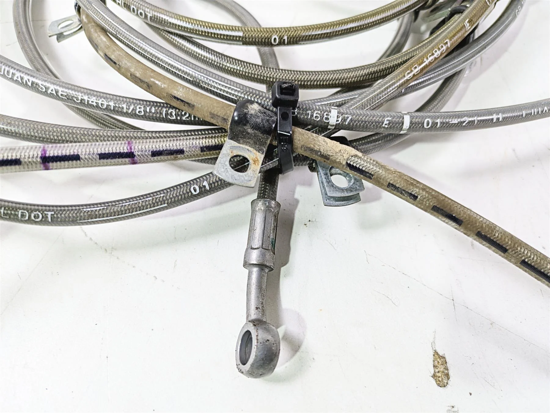 2022 Polaris RZR XP 4 1000 Premium Front Rear Brake Line Hose Set 1912881 - Image 8