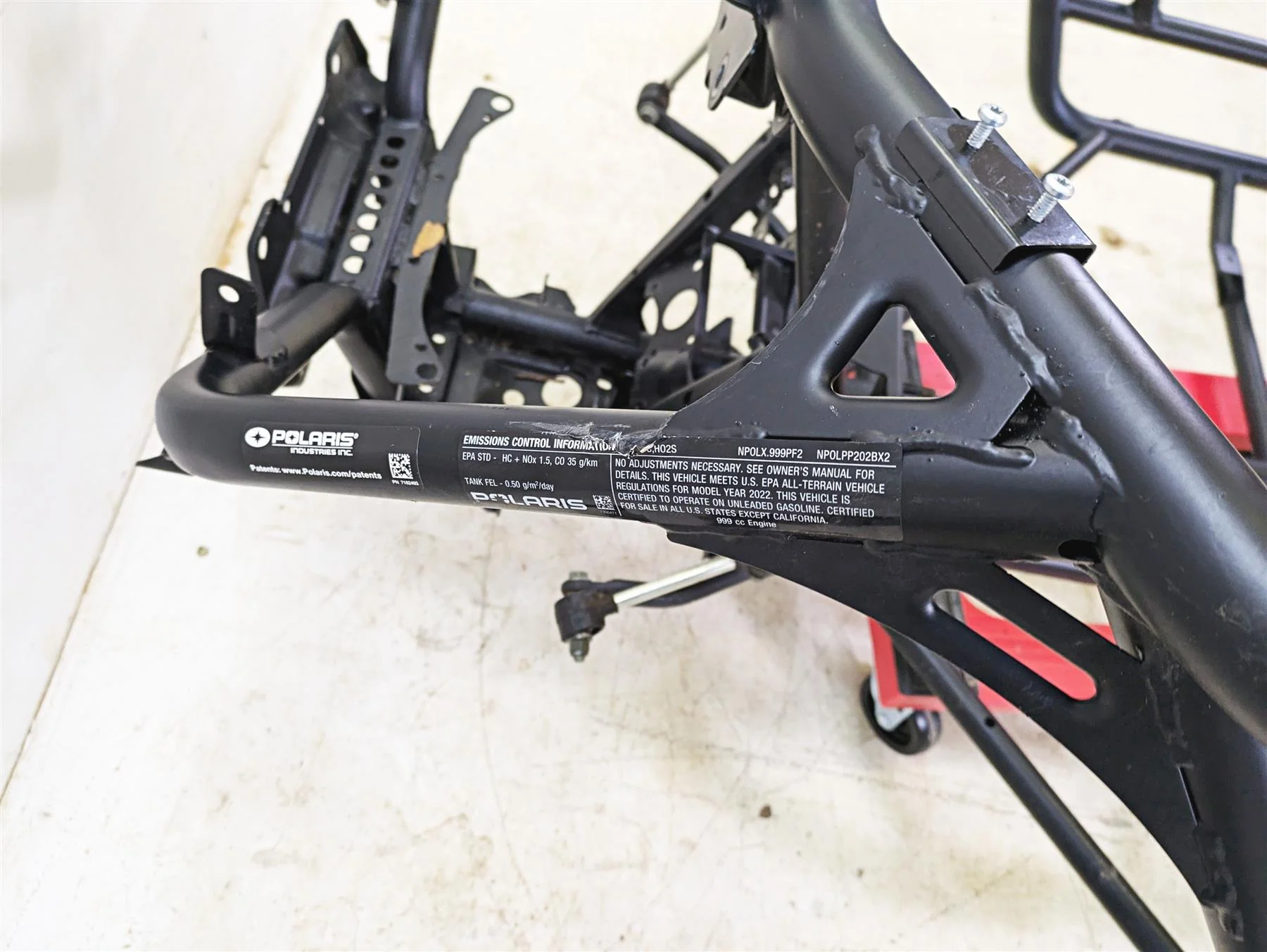 2022 Polaris RZR XP 4 1000 Premium Front Sub Frame Chassis Subframe 1024370 - Image 7