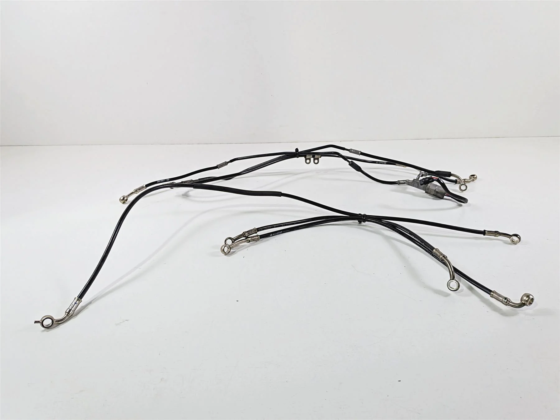 2022 Triumph Tiger 900 GT Pro Front Rear Abs Brake Line Set T2023442 T2023445 - Image 3