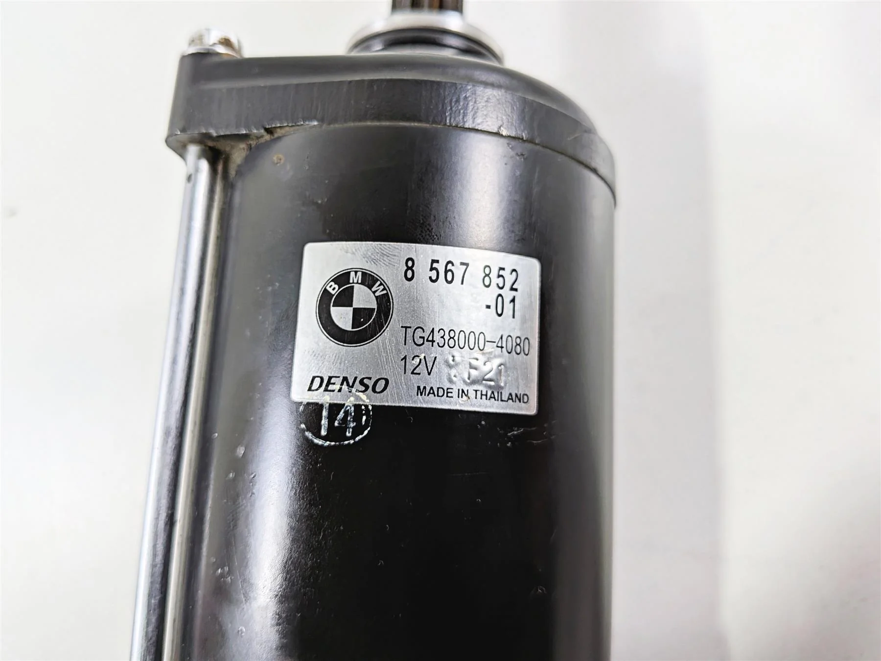 2023 BMW F850GS K81 Denso Engine Starter Motor - Tested 12418567852 - Image 9