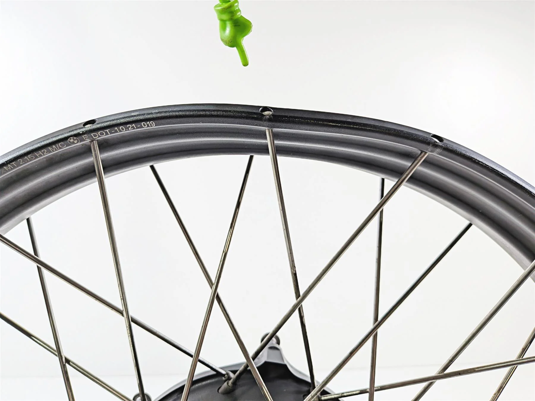 2023 BMW F850GS K81 Front Spoke Wheel Rim 21x2.15 Wobble - Dent 36318395499 - Image 14