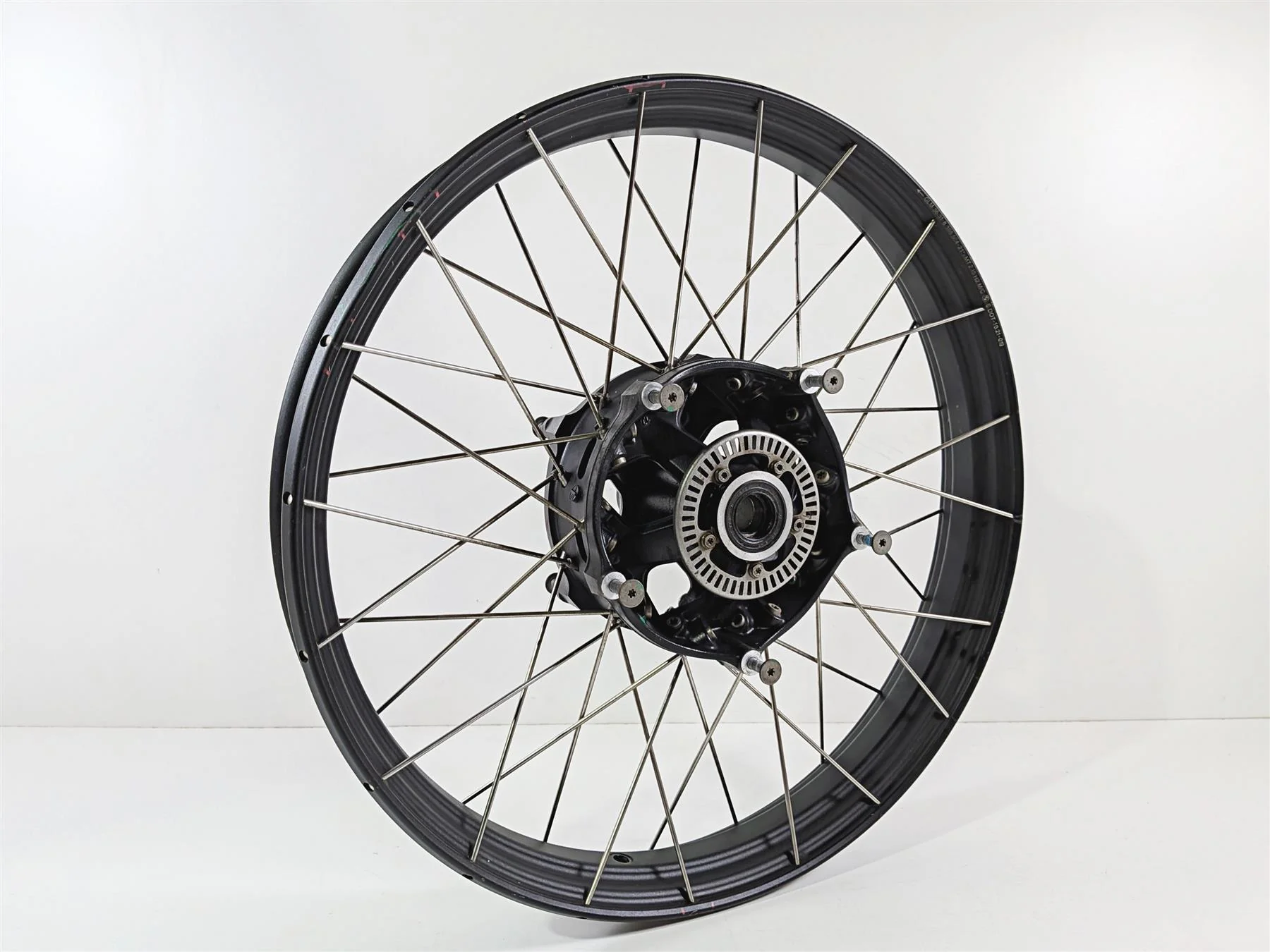 2023 BMW F850GS K81 Front Spoke Wheel Rim 21x2.15 Wobble - Dent 36318395499 - Image 15