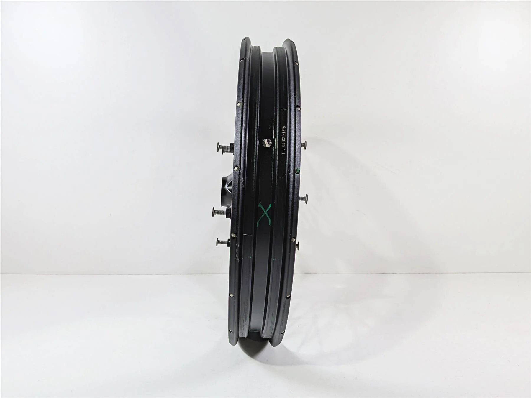 2023 BMW F850GS K81 Front Spoke Wheel Rim 21x2.15 Wobble - Dent 36318395499 - Image 3