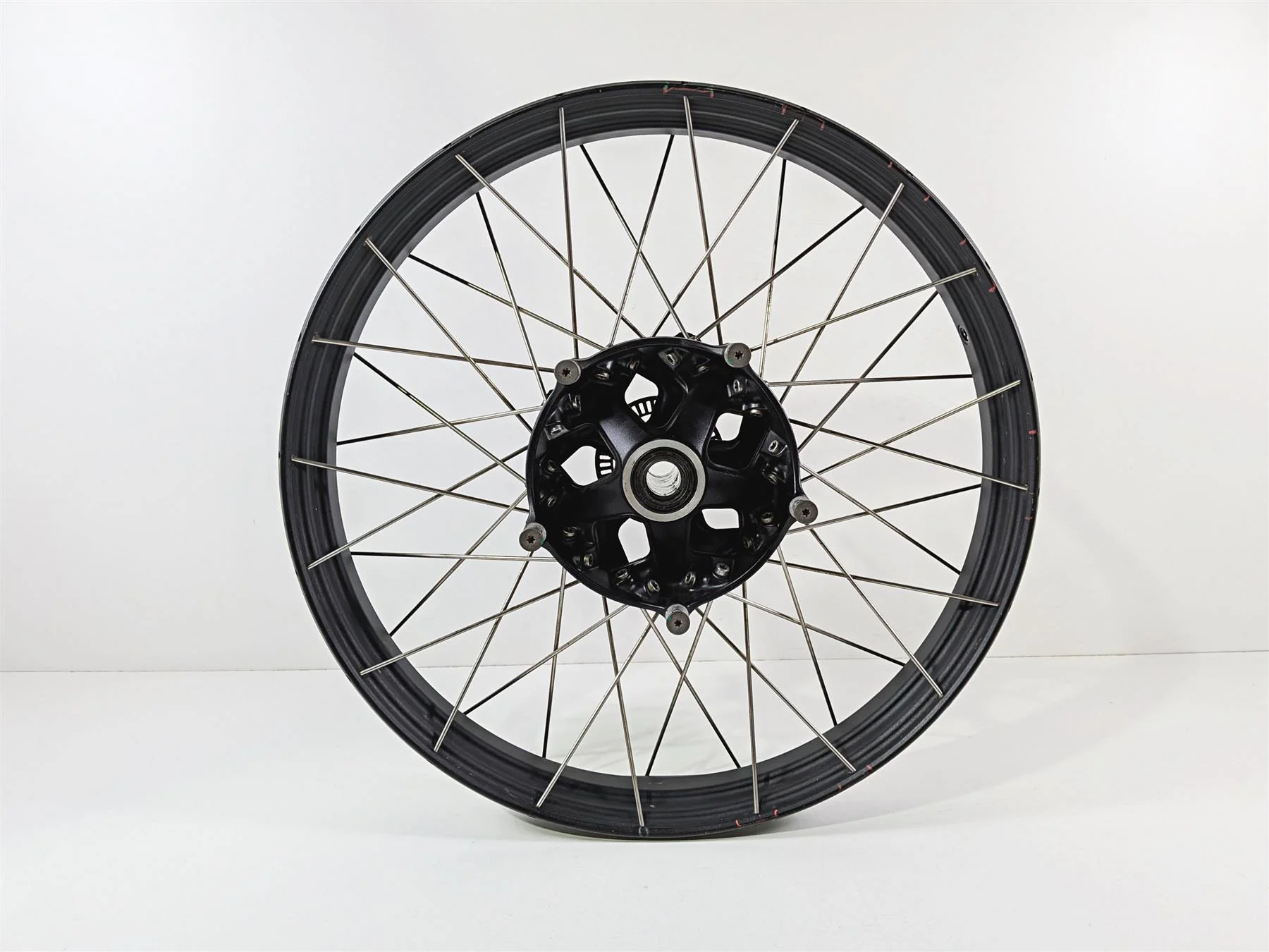 2023 BMW F850GS K81 Front Spoke Wheel Rim 21x2.15 Wobble - Dent 36318395499 - Image 4