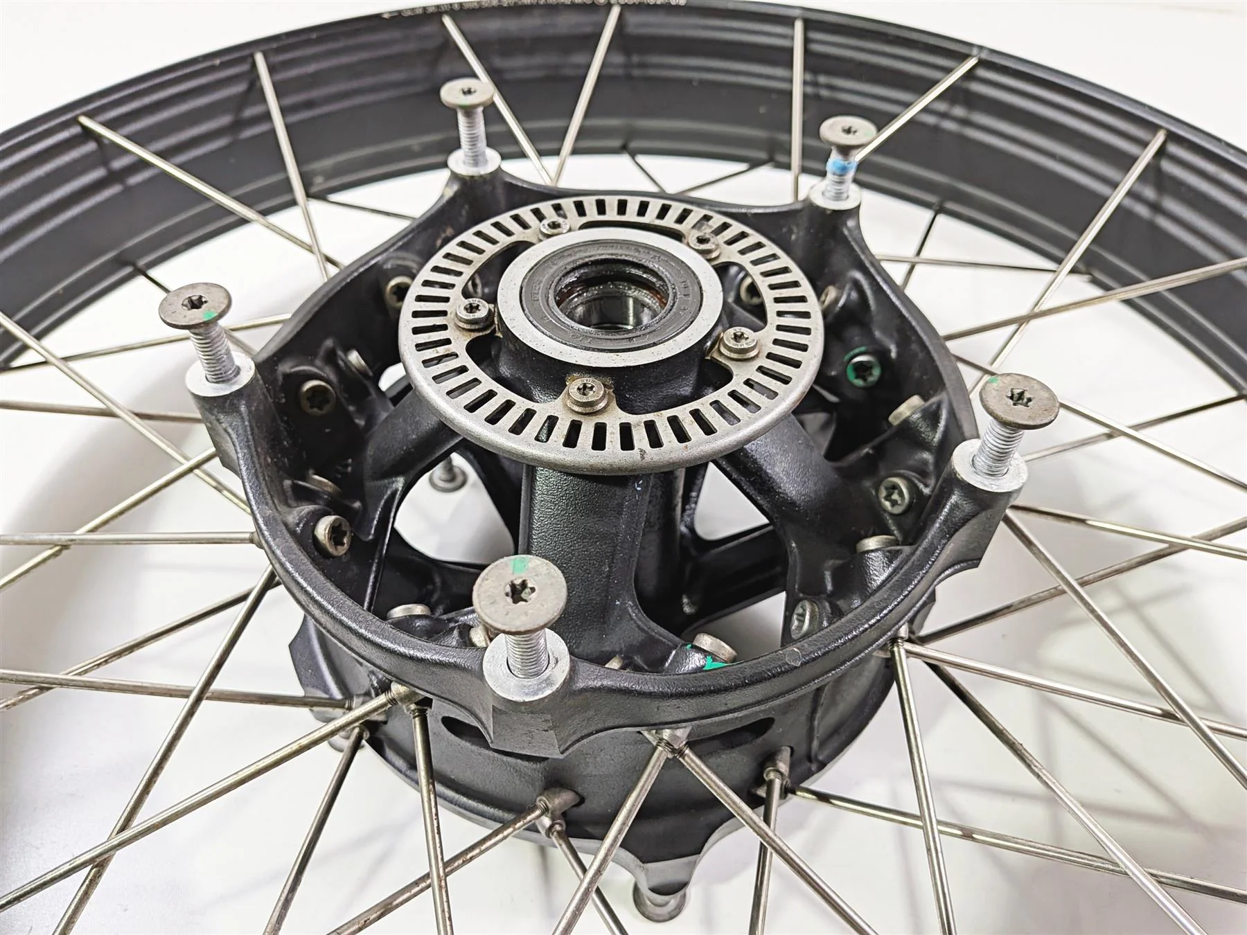 2023 BMW F850GS K81 Front Spoke Wheel Rim 21x2.15 Wobble - Dent 36318395499 - Image 6