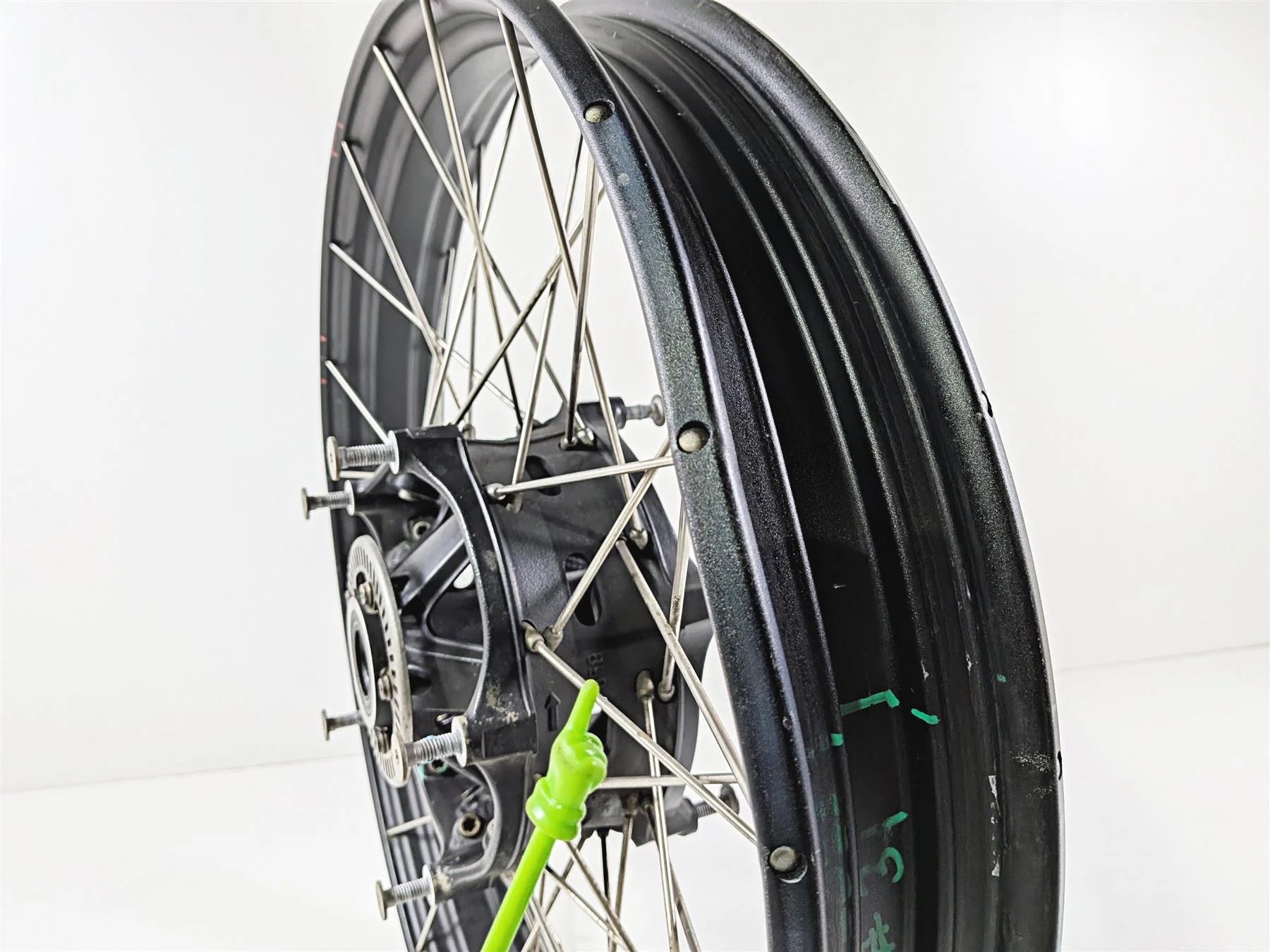2023 BMW F850GS K81 Front Spoke Wheel Rim 21x2.15 Wobble - Dent 36318395499 - Image 7
