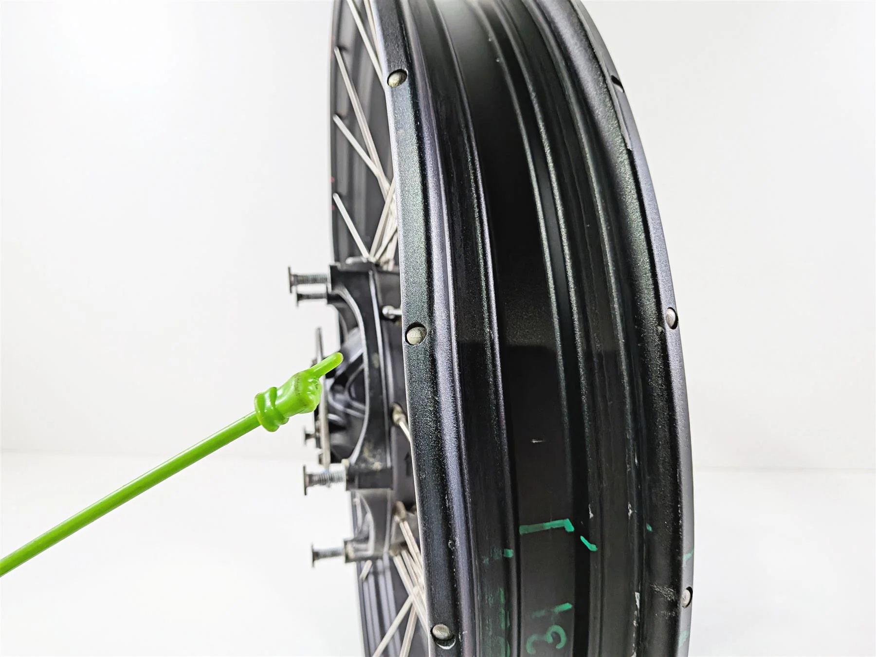 2023 BMW F850GS K81 Front Spoke Wheel Rim 21x2.15 Wobble - Dent 36318395499 - Image 8