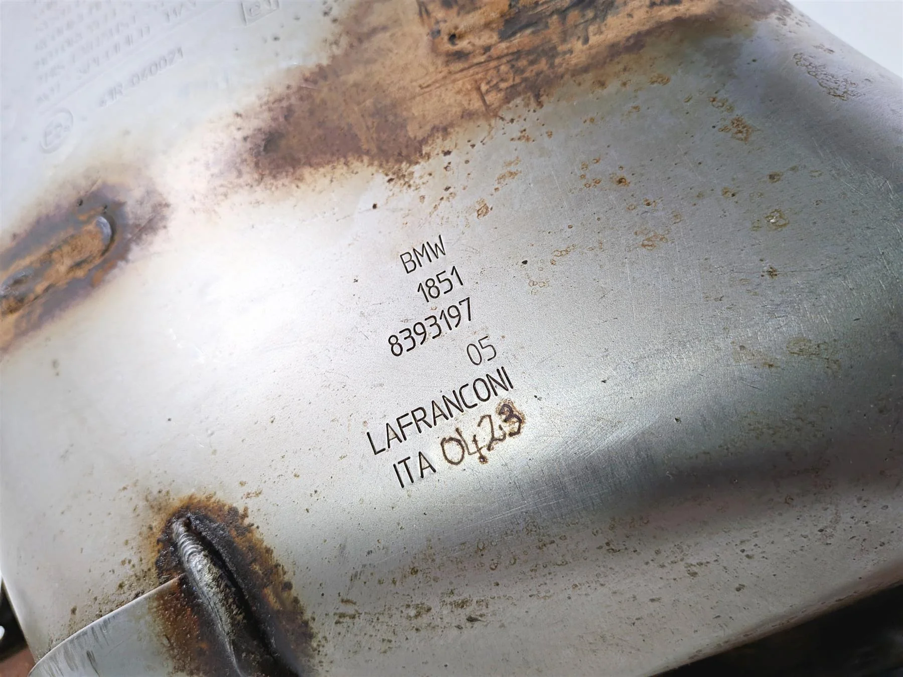 2023 BMW F850GS K81 Lafranconi Exhaust Mid Pipe Collector Chamber 18518393197 - Image 10