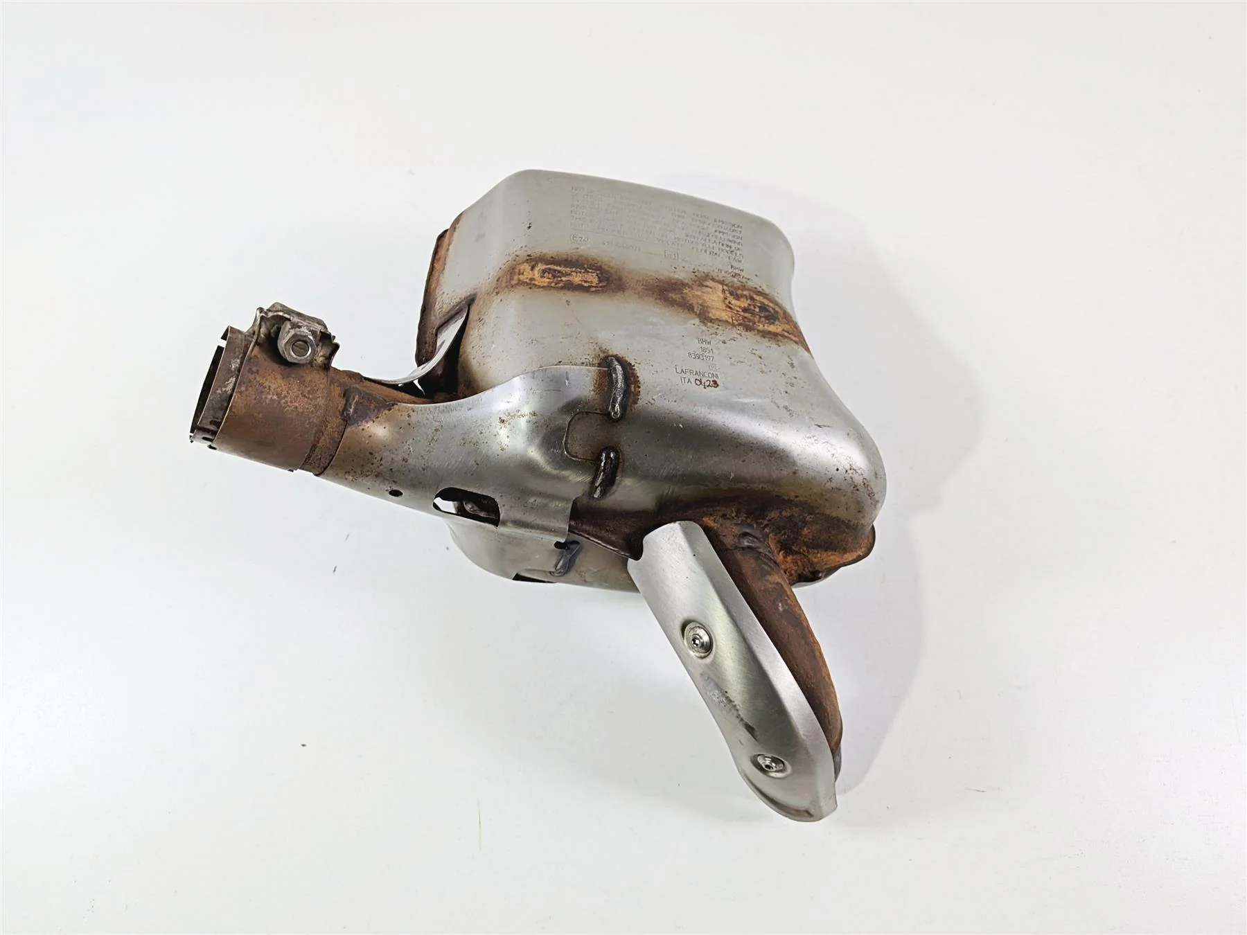 2023 BMW F850GS K81 Lafranconi Exhaust Mid Pipe Collector Chamber 18518393197 - Image 6
