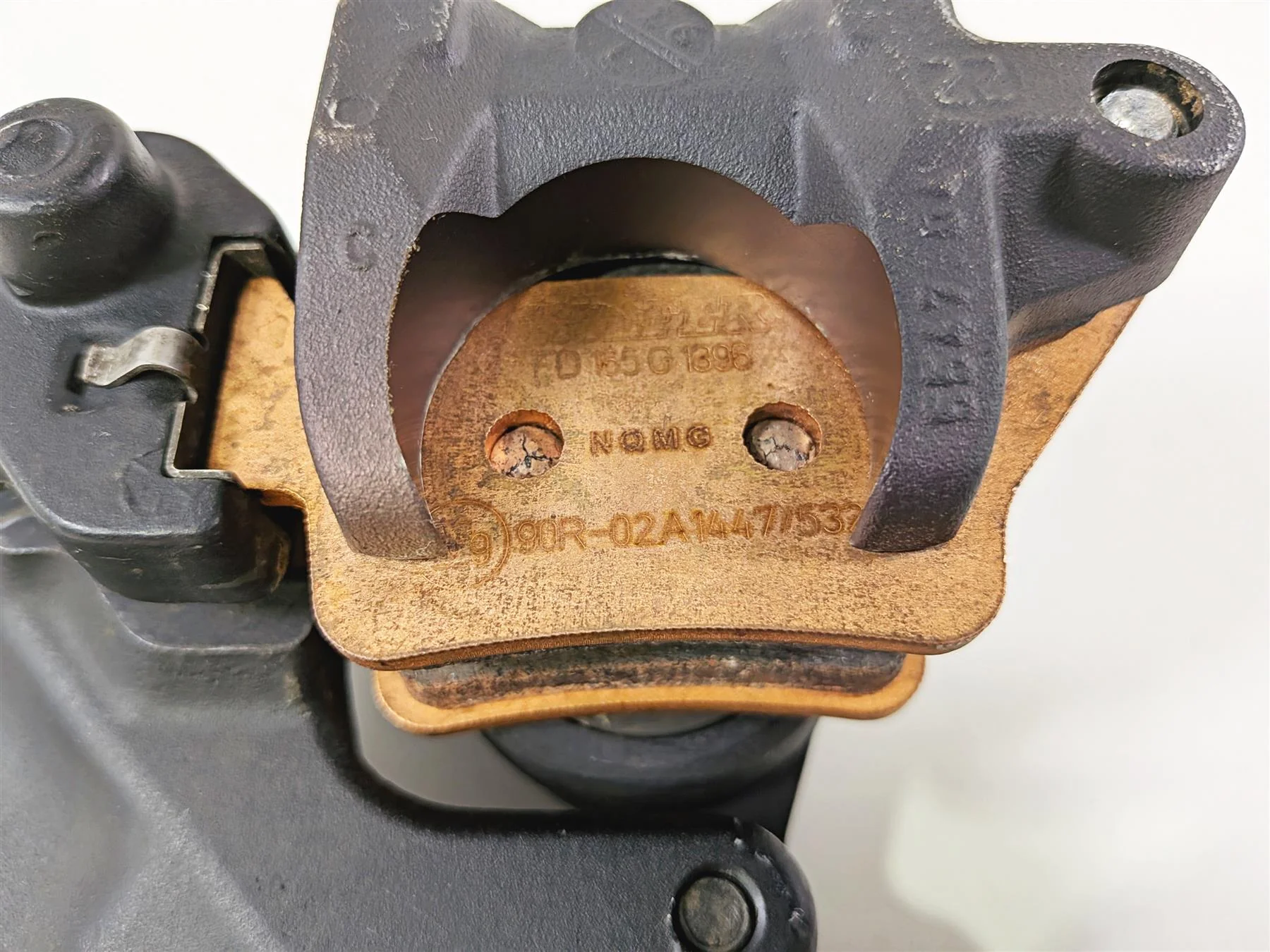 2023 BMW F850GS K81 Rear Brembo Brake Caliper Pads & Bracket 34218565375 - Image 13