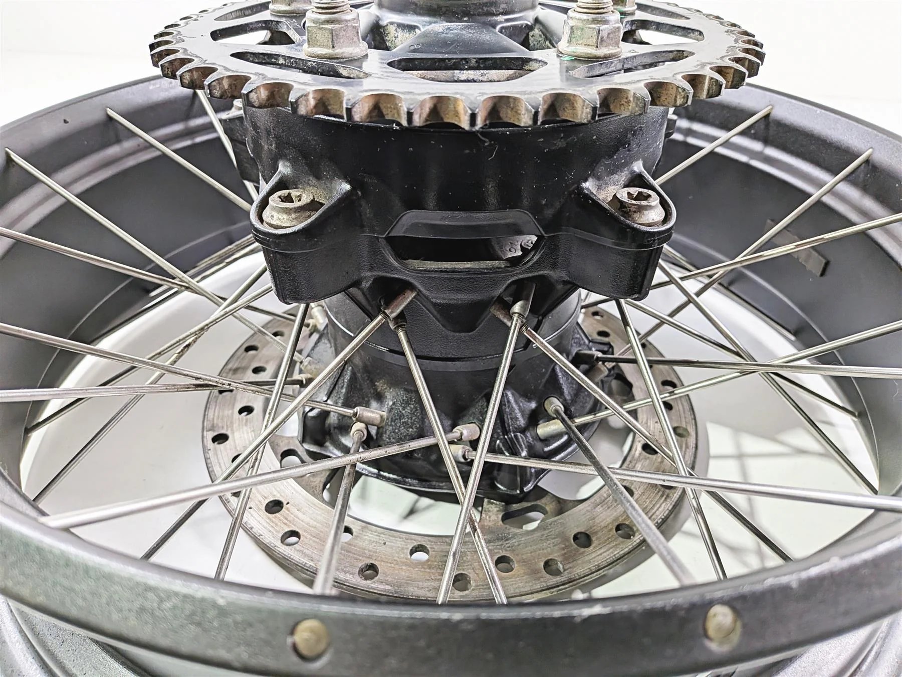 2023 BMW F850GS K81 Straight Rear Spoke Wheel Rim 17x4.25 36318395502 - Image 10