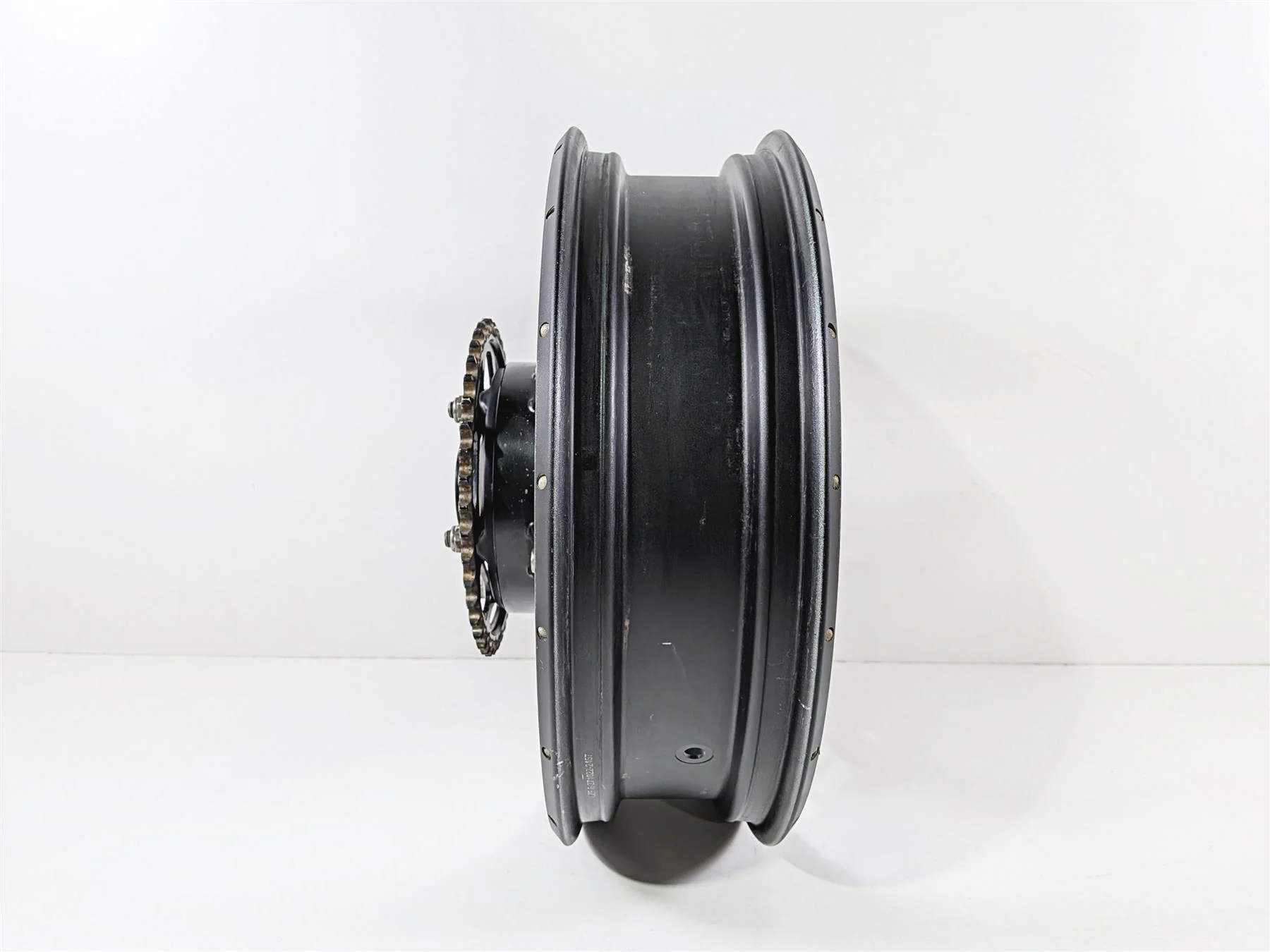 2023 BMW F850GS K81 Straight Rear Spoke Wheel Rim 17x4.25 36318395502 - Image 3
