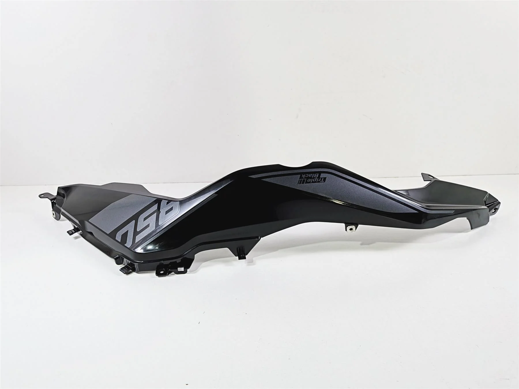 2023 BMW F850GS K81 Upper Left Triple Black Side Tank Fairing Cover 46638564627 - Image 4