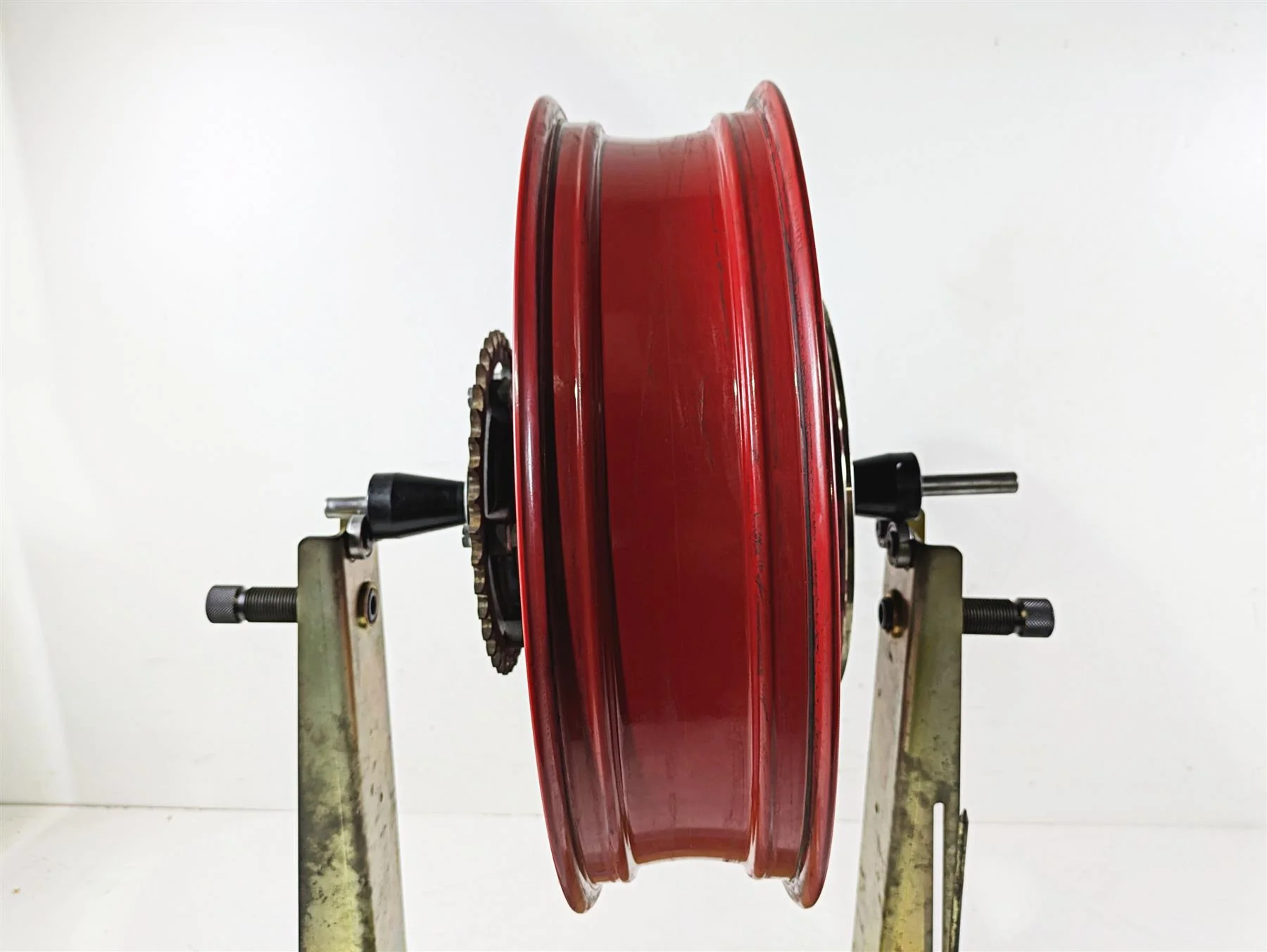 2023 BMW G310R K03 Straight Red Rear Wheel Rim 17x4 36311542861 - Image 3