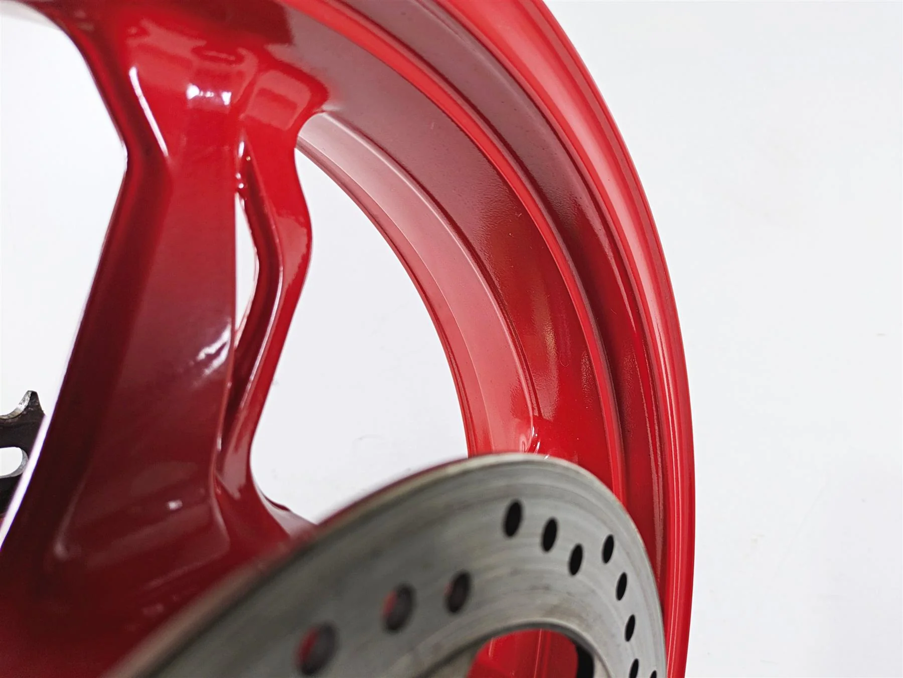 2023 BMW G310R K03 Straight Red Rear Wheel Rim 17x4 36311542861 - Image 8