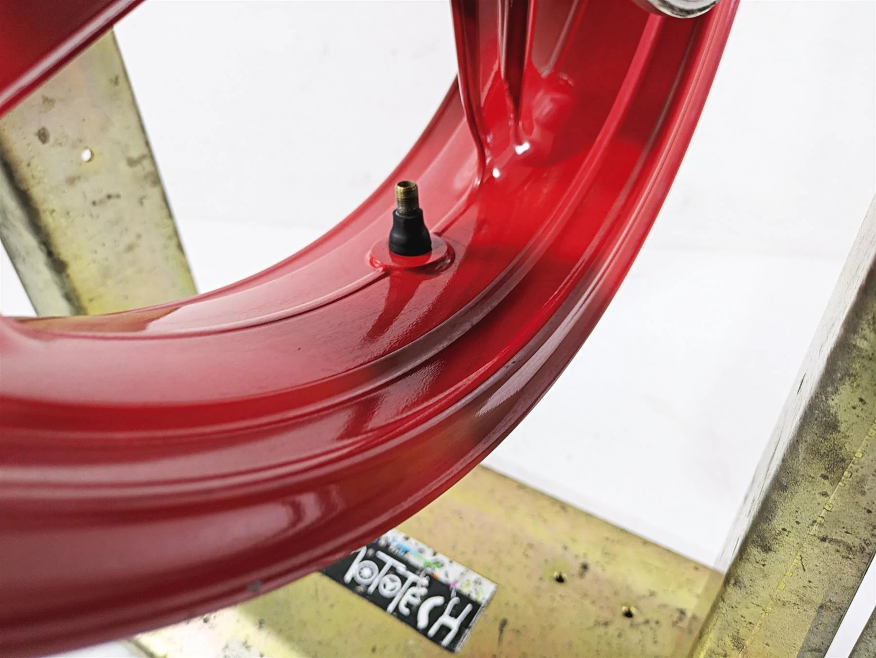 2023 BMW G310R K03 Straight Red Rear Wheel Rim 17x4 36311542861 - Image 9