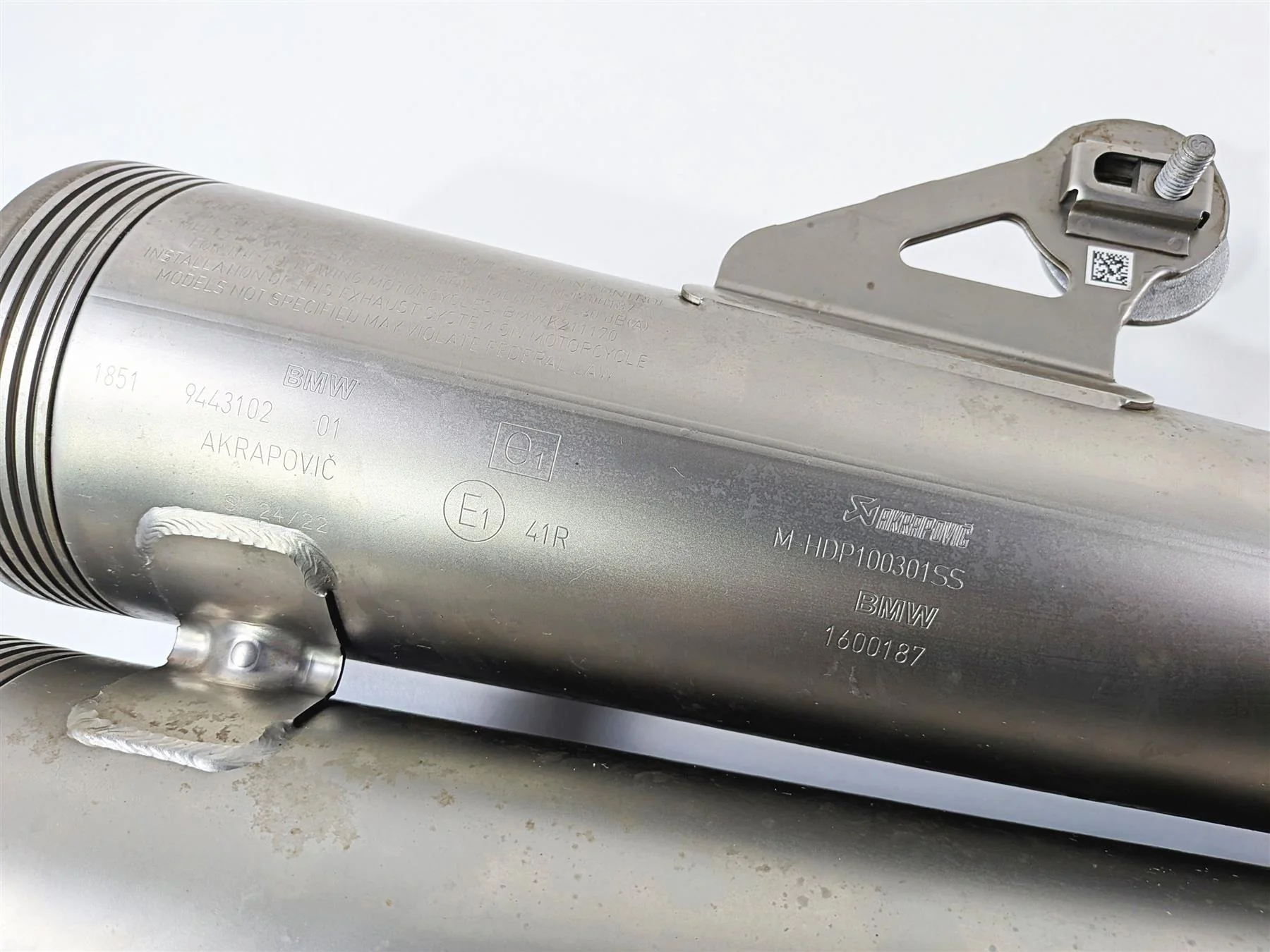 2023 BMW R nineT Scrambler K23 Akrapovic Exhaust Pipe Muffler 18519443102 - Image 7