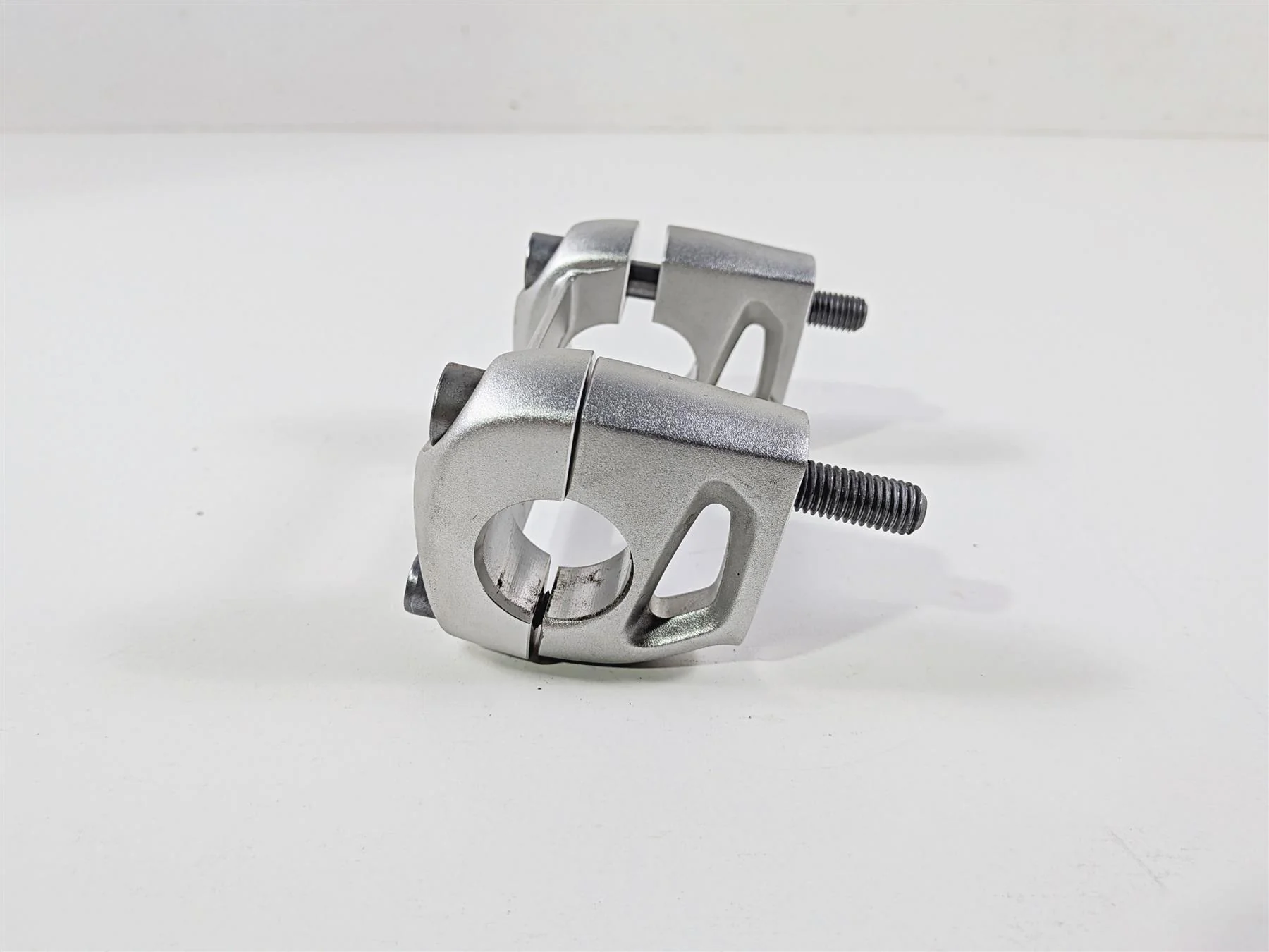 2023 BMW R nineT Scrambler K23 Stock Handlebar Riser Holder Set 32718538049 - Image 5