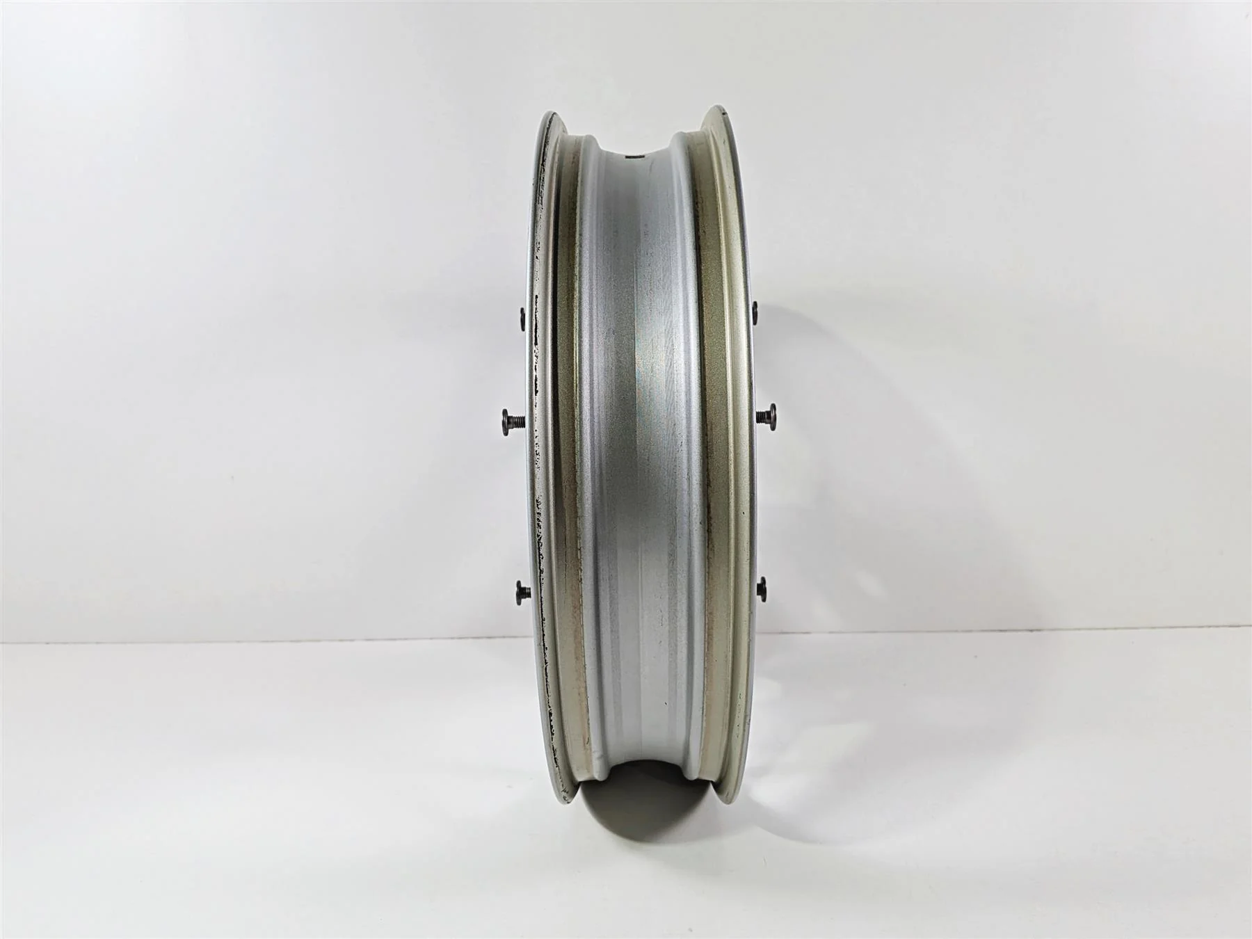 2023 BMW R1250RT RTP K52 Front Silver Wheel Rim 17x3.5 .38mm Runout 36318538086 - Image 3