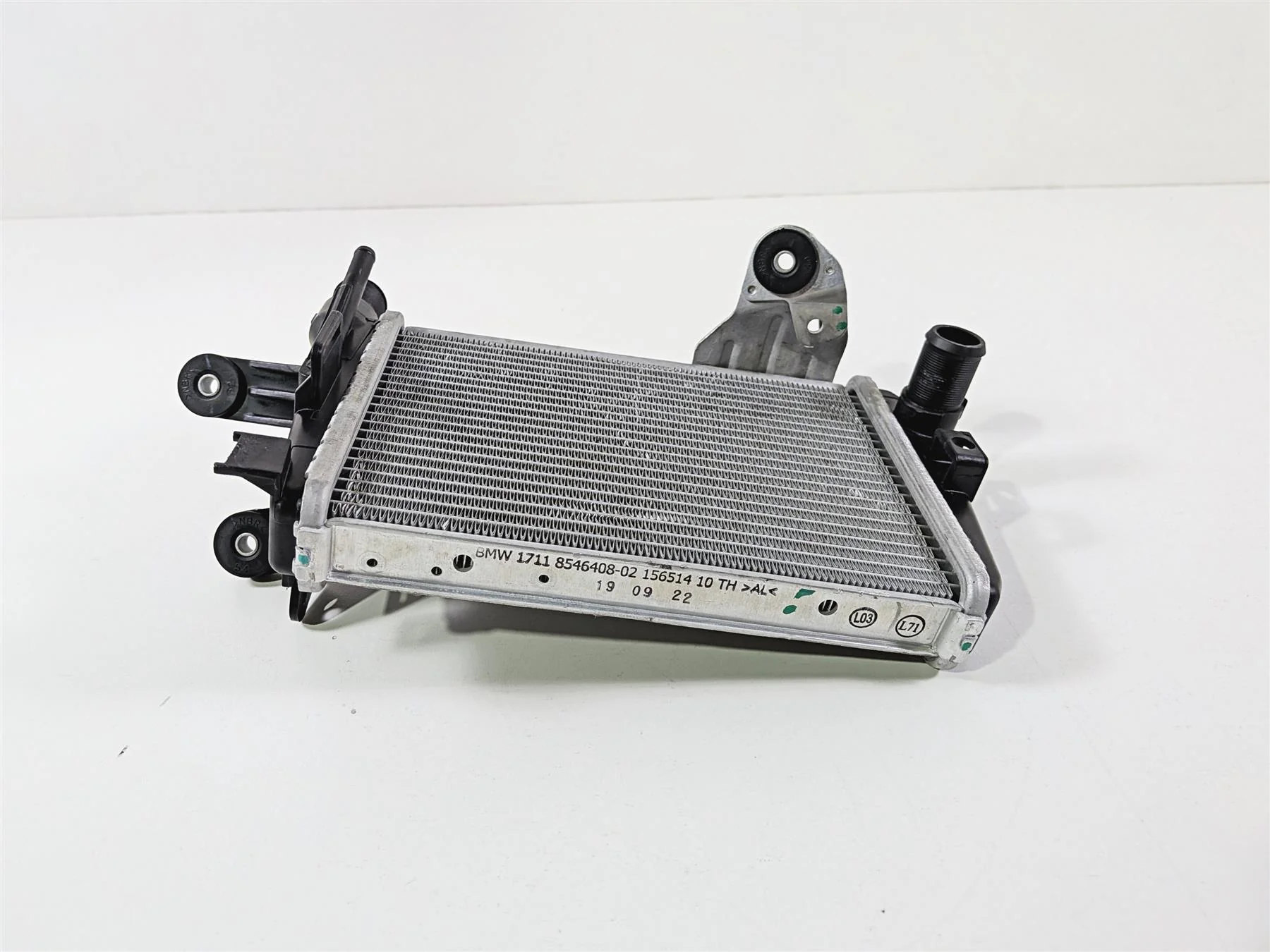 2023 BMW R1250RT RTP K52 Left Coolant Radiator - Broken Tab - Bent 17118546408 - Image 3