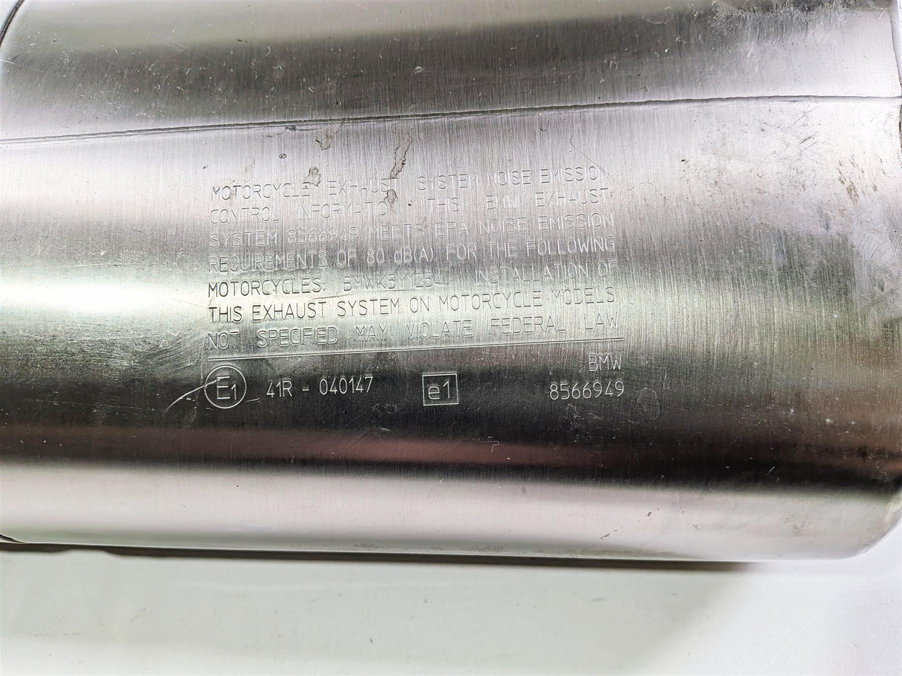 2023 BMW R1250RT RTP K52 Oem Stock Exhaust Pipe Muffler Silencer 18518559514 - Image 6