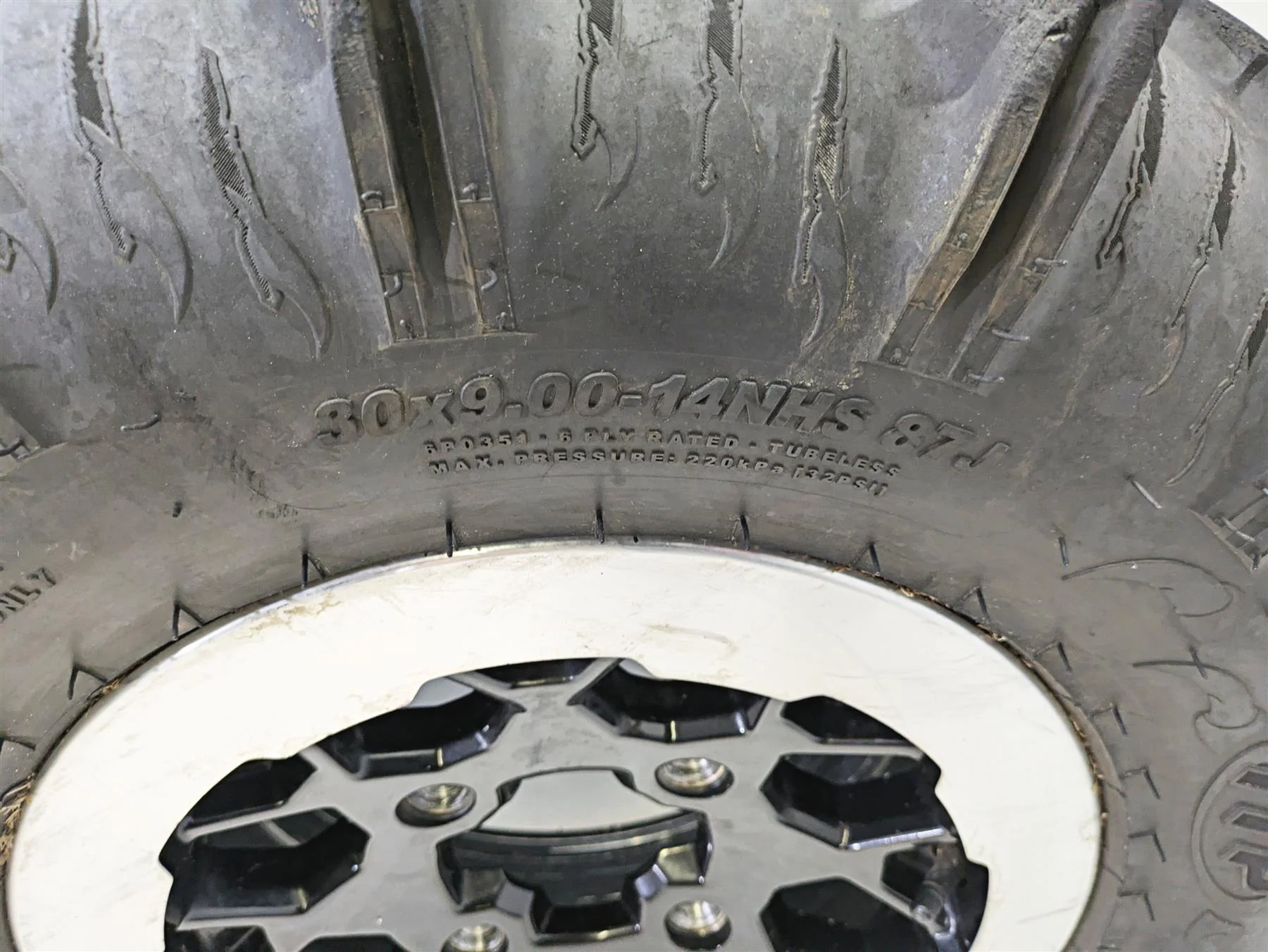 2023 Can Am Maverick X3 XMR Turbo RR Straight Wheel Rim Set 14x7  705402256 - Image 4