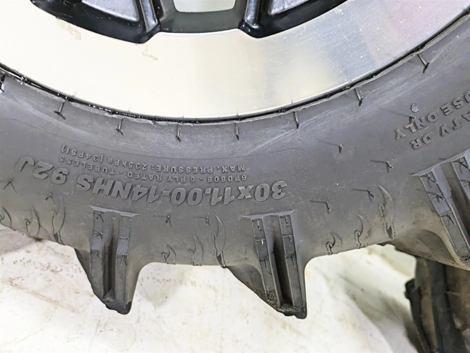 2023 Can Am Maverick X3 XMR Turbo RR Straight Wheel Rim Set 14x7  705402256 - Image 6