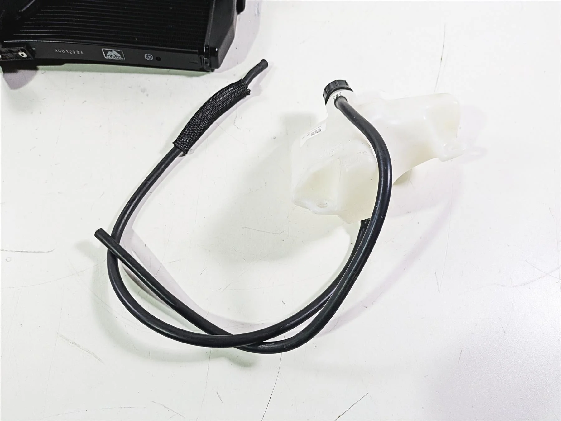 2023 Ducati Monster 937 SP Radiator Fan & Reservoir -No Leaks But Dent 54812612B - Image 3