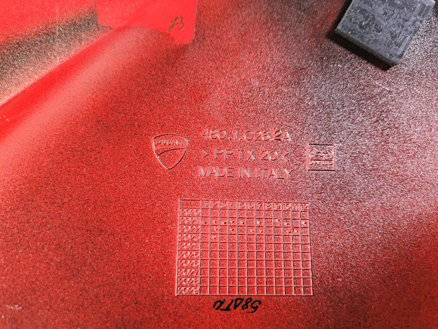 2023 Ducati Monster 937 SP Right Side Tank Cover Fairing 480PC262AD - Image 8