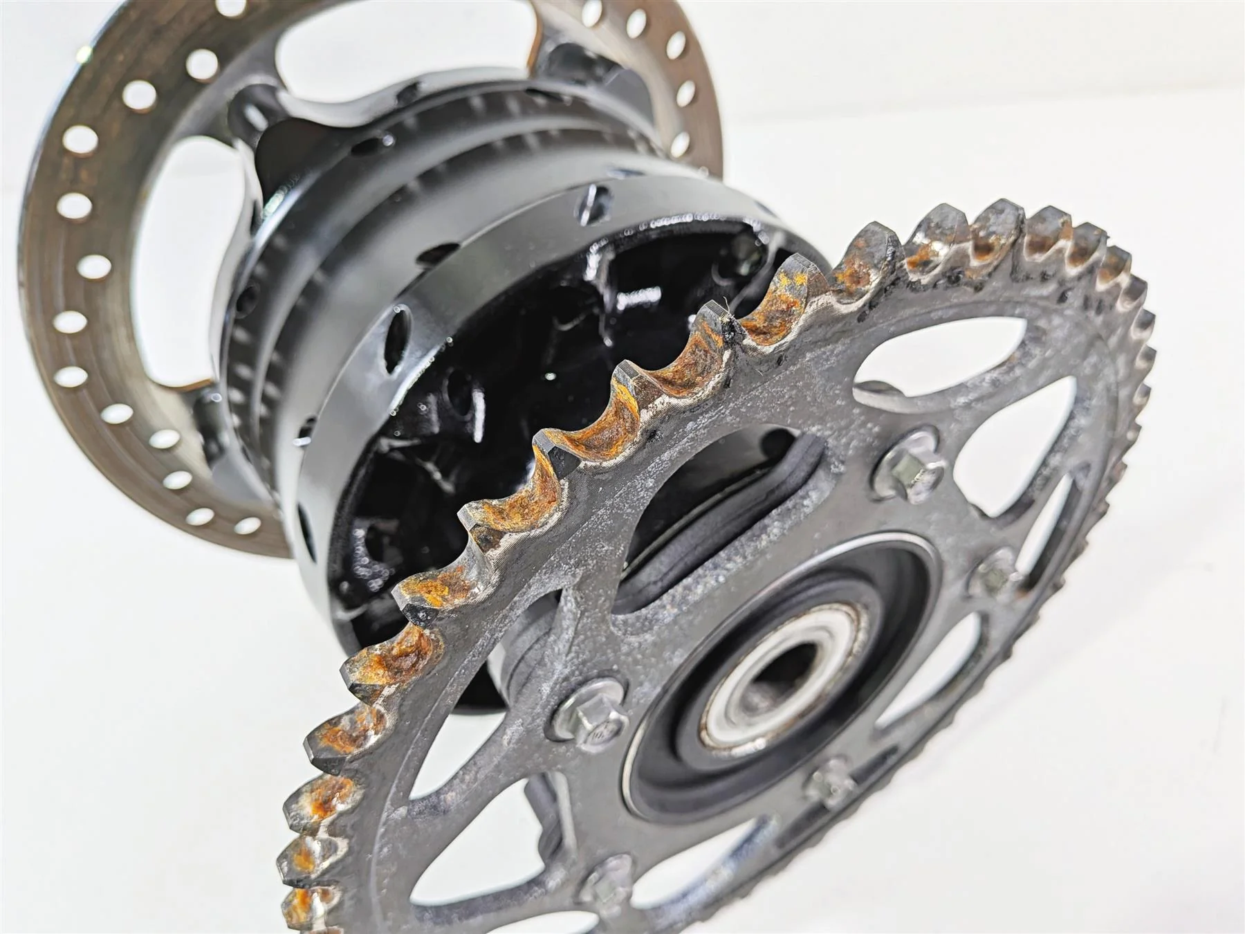 2023 Harley Adv RA1250 S Pan America Rear Wheel Hub Rotor & Sprocket 40900814 - Image 9