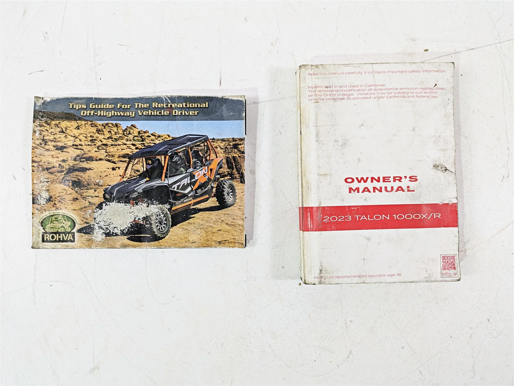 2023 Honda Talon SXS1000 S2R Owners Manual Booklet & Tips Guide 00X31-HL6-6410 - Image 3