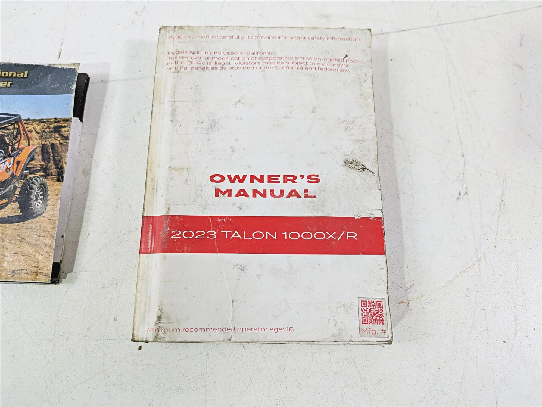 2023 Honda Talon SXS1000 S2R Owners Manual Booklet & Tips Guide 00X31-HL6-6410 - Image 4