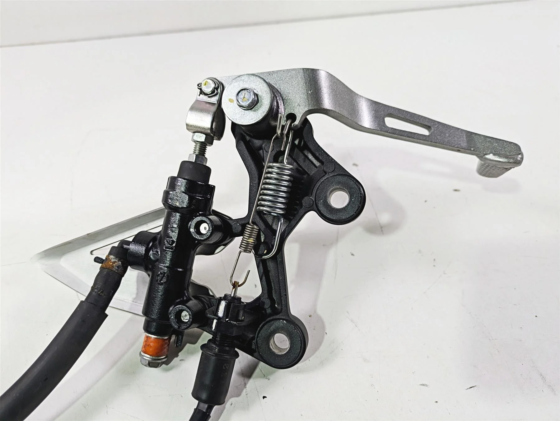 2023 Kawasaki EX400 Ninja Right Footpeg + Brake Lever Master Cylinder 35063-1408 - Image 7