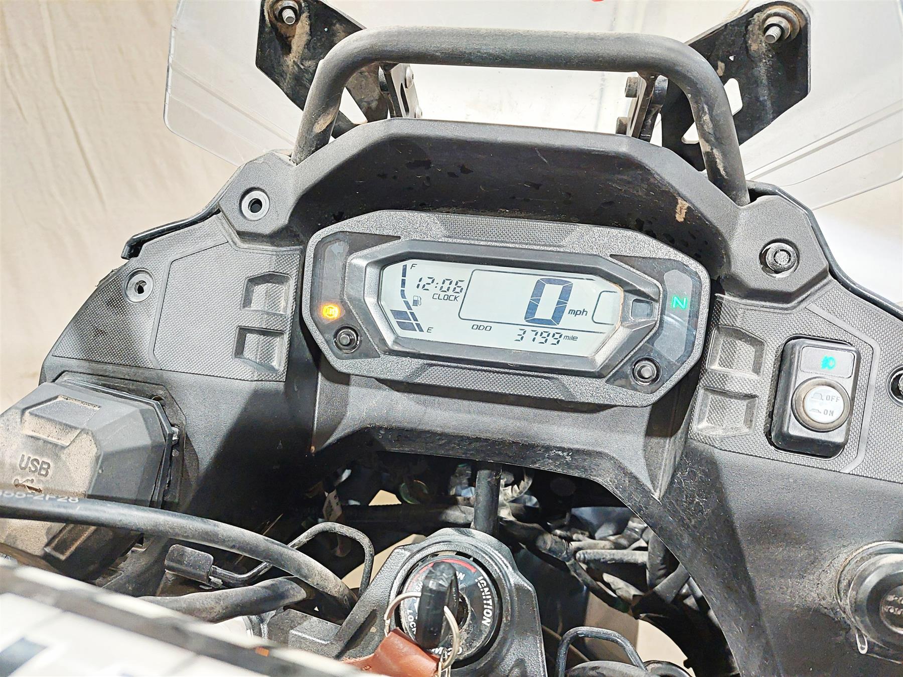 2023 Kawasaki KLR KL 650 Adventure Speedometer Gauge Instrument 3K 25031-0965 - Image 2