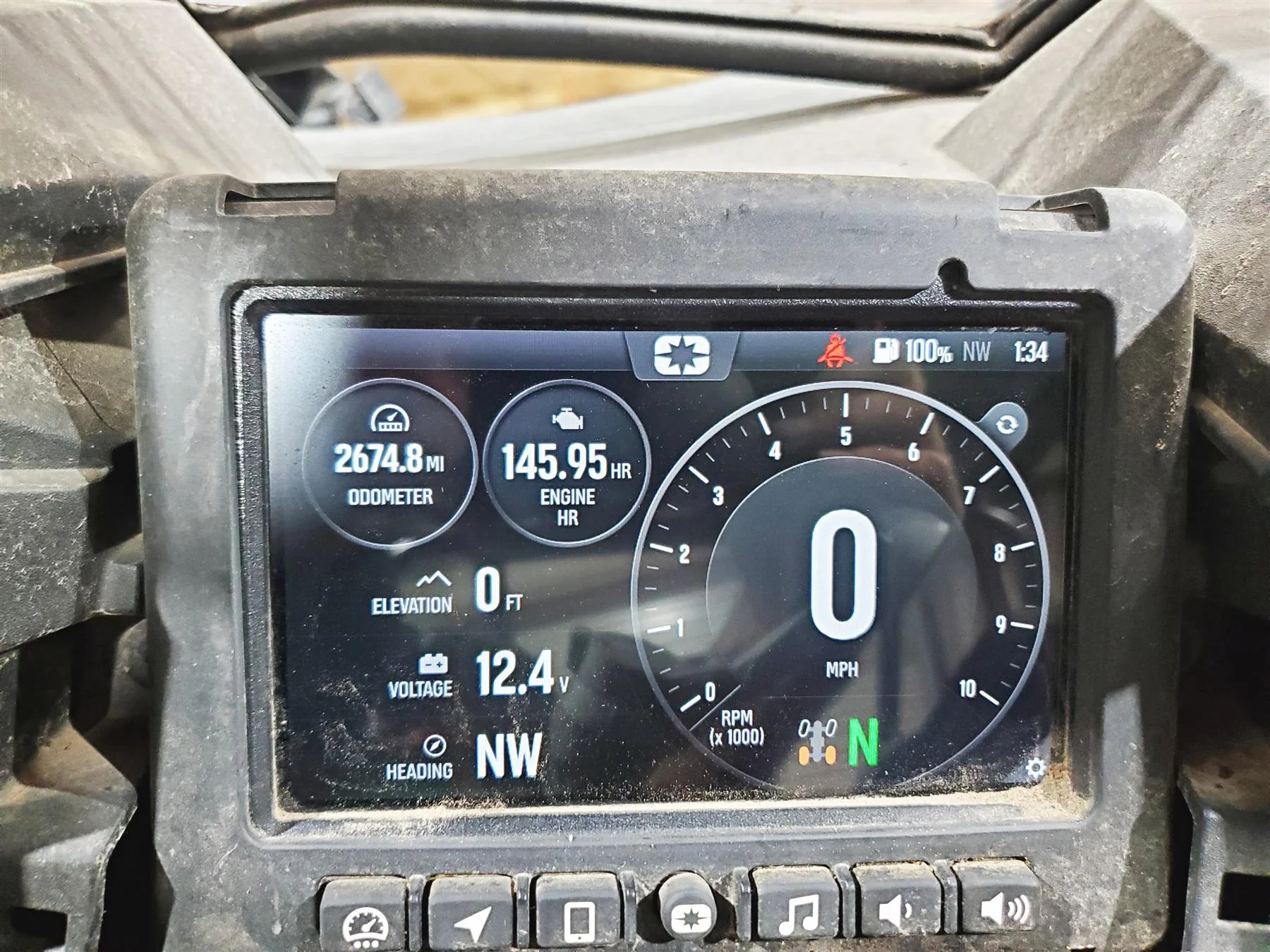 2023 Polaris RZR1000 XP 4 Premium Center Tft Screen Display Dash Panel 3286917 - Image 2
