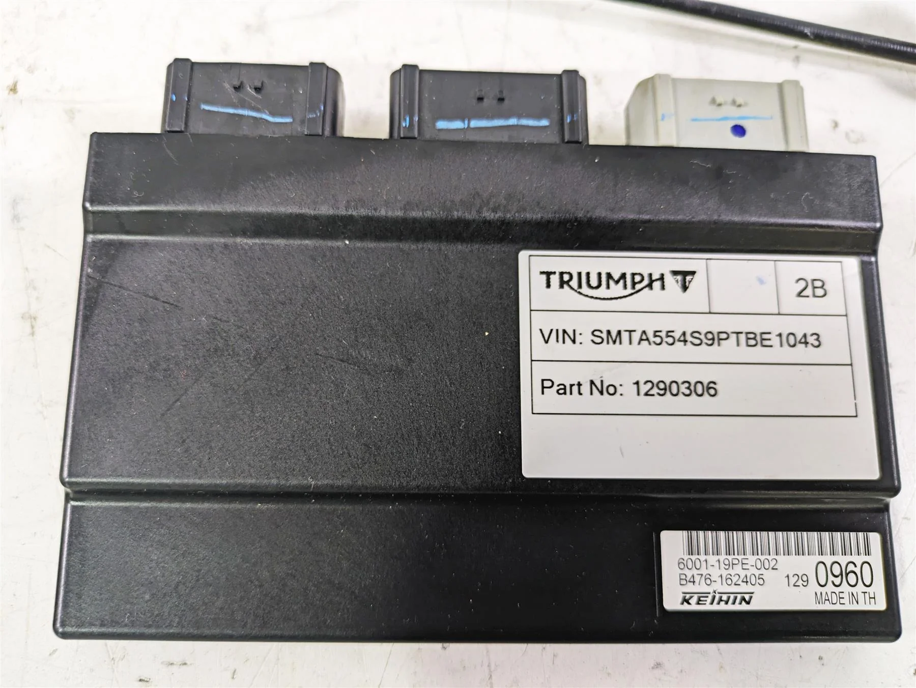 2023 Triumph Street Triple 765 RS Cdi Ignition Switch Key Set - Read T1290306 - Image 4